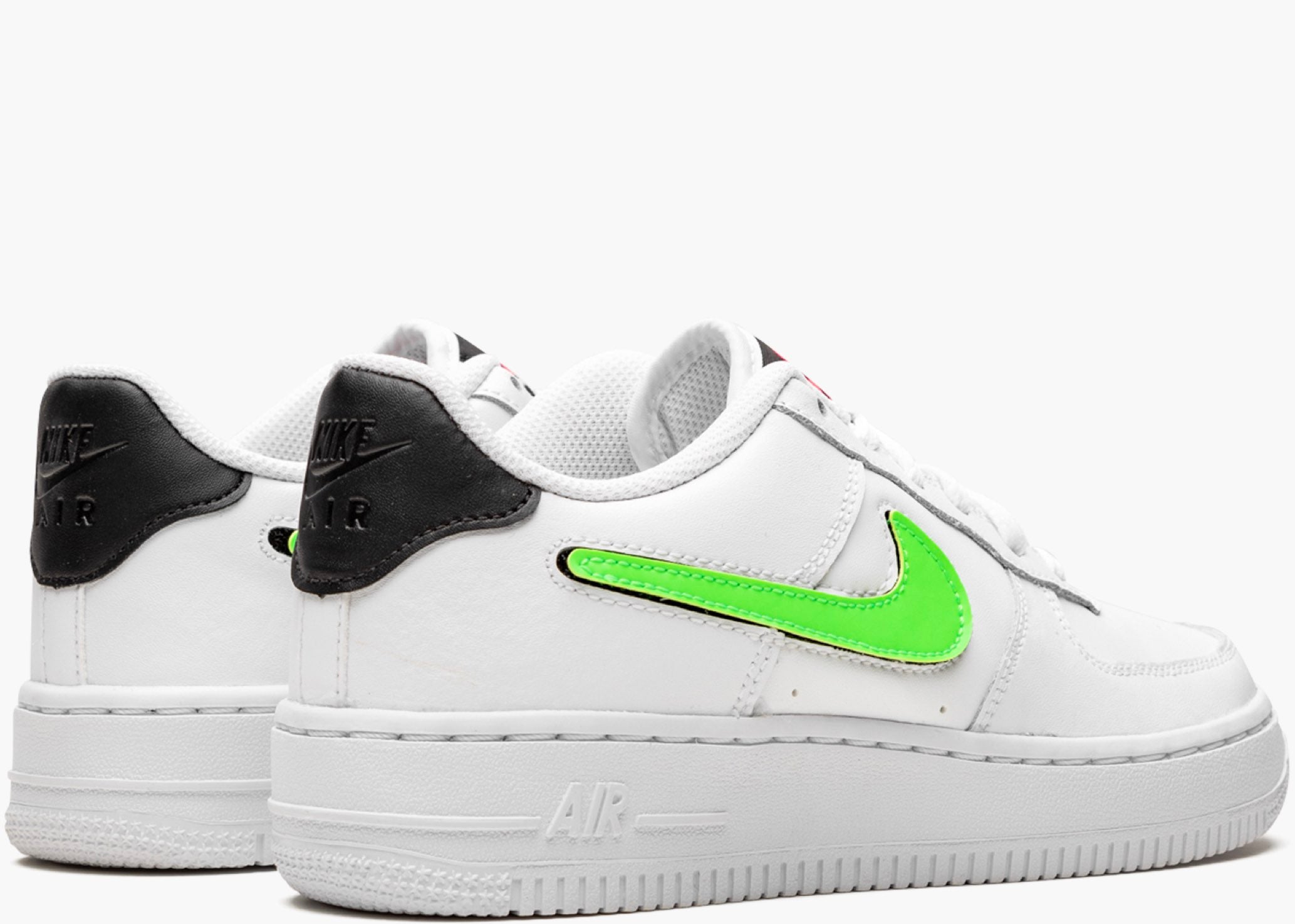 Nike Air Force 1 Low Removable Swoosh White Green Strike (gs) 3f0d401d Hype Clothinga