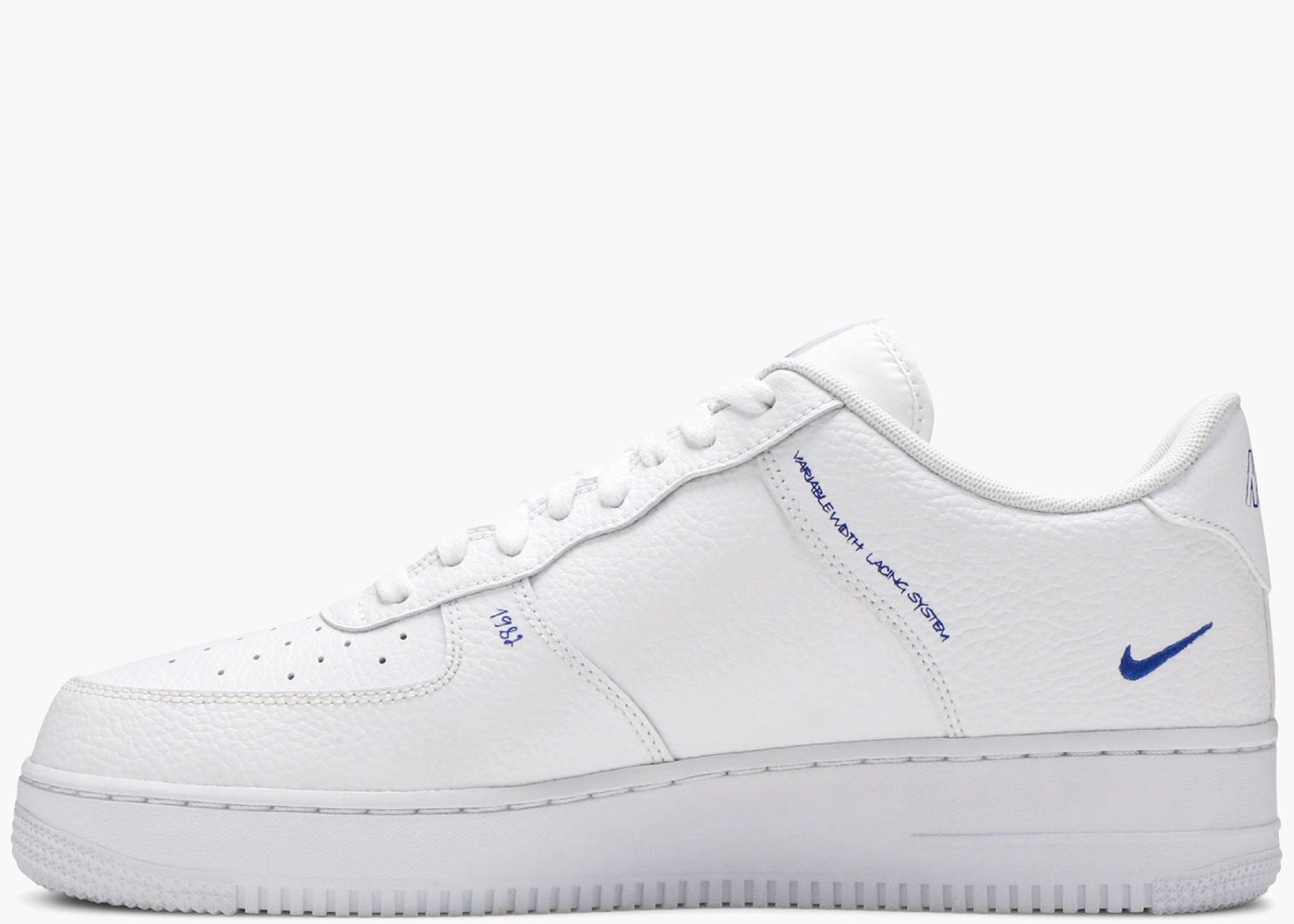 Nike Air Force 1 Low Sketch White Royal CW7581-100 Hype Clothinga
