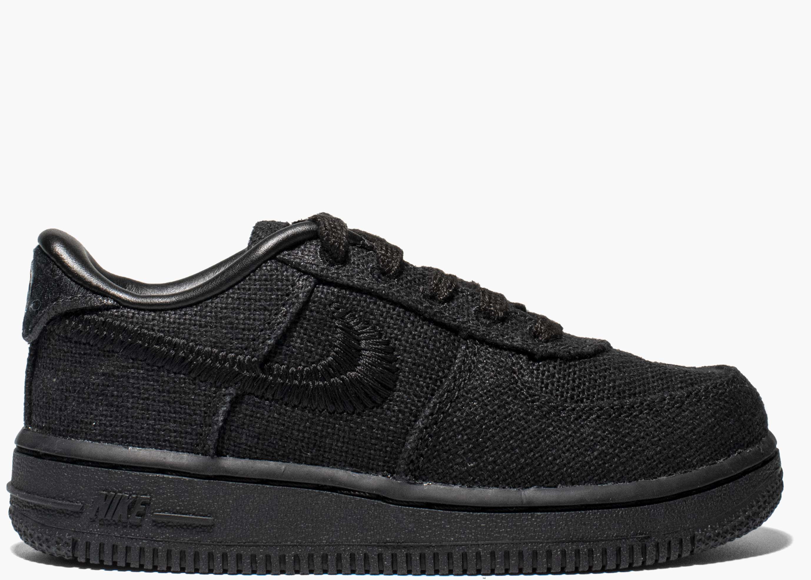 Nike Air Force 1 Low Stussy Black (PS) DD1578-001 Hype Clothinga Limited Edition