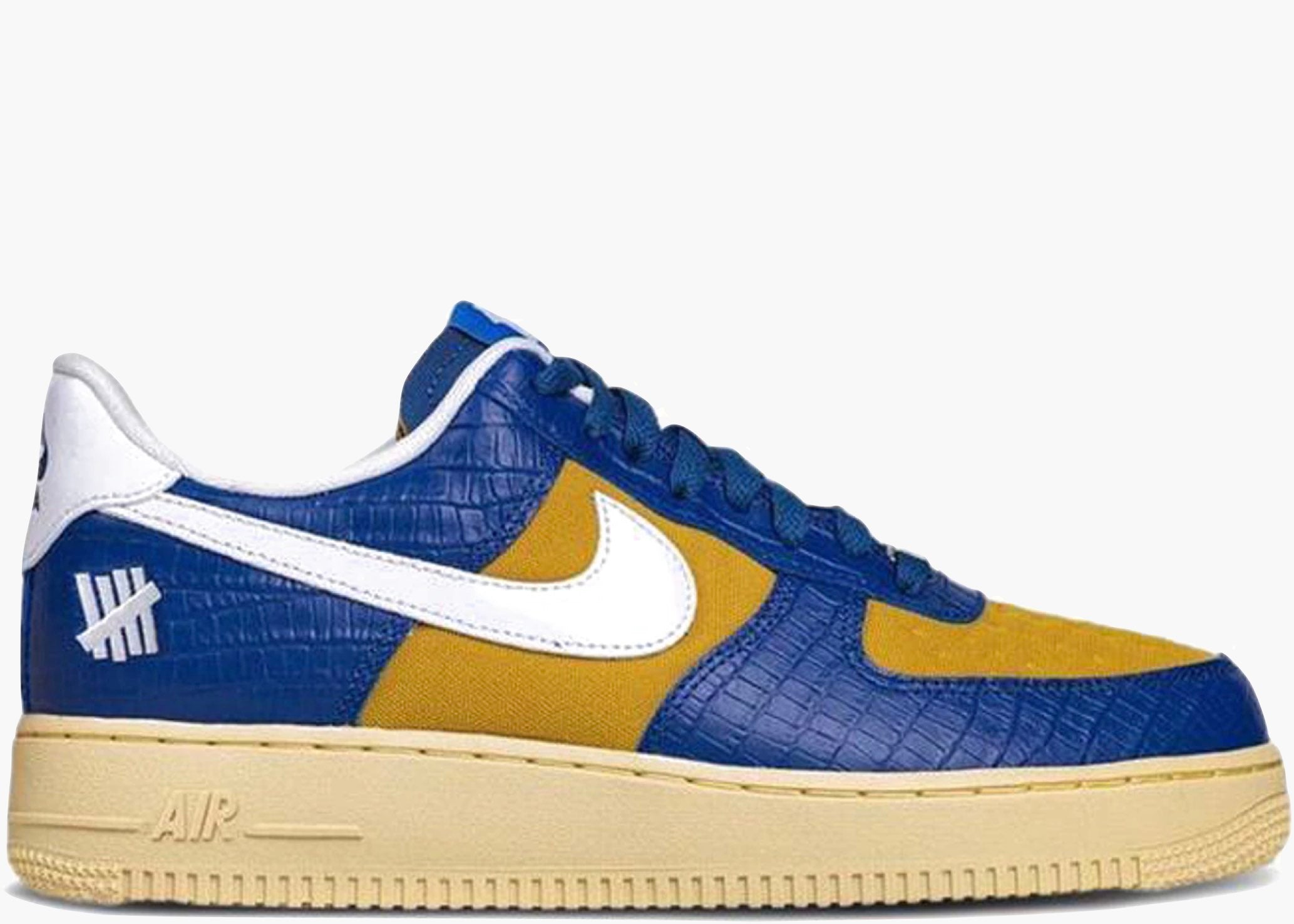 Nike Air Force 1 Low Undefeated Dunk Vs. AF1 Croc Blue Yellow SE DM8462-400 Hype Clothinga