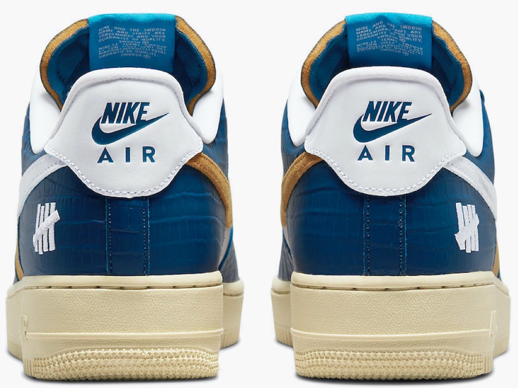 Nike Air Force 1 Low Undefeated Dunk Vs. AF1 Croc Blue Yellow SE DM8462-400 Hype Clothinga