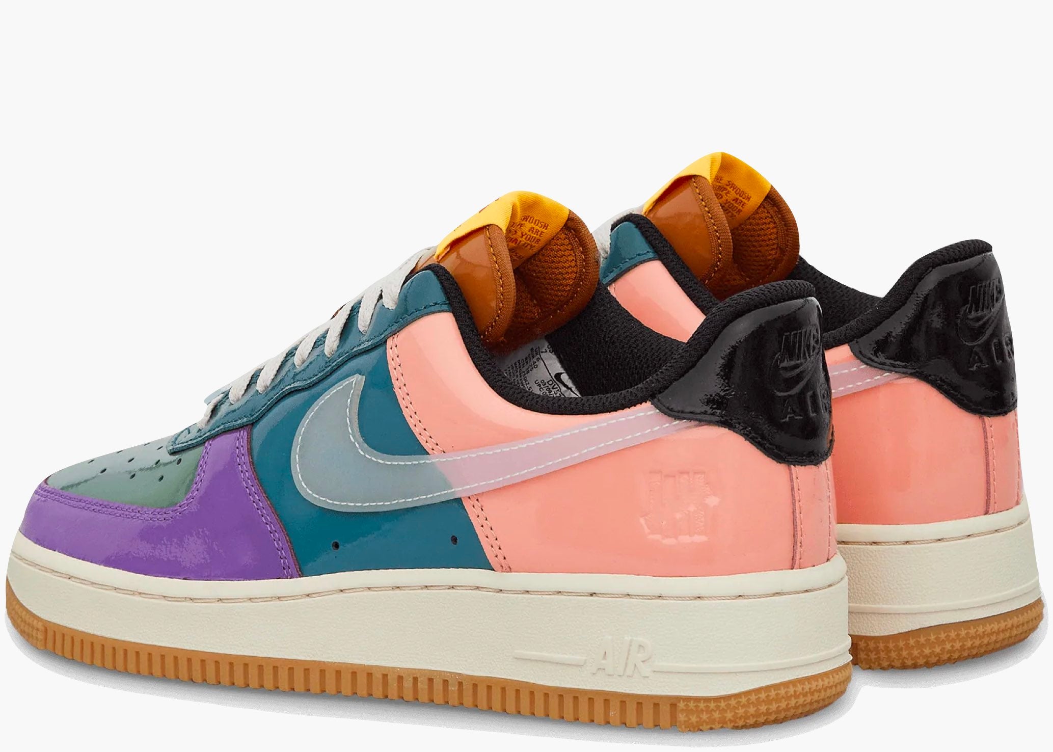 Nike Air Force 1 Low Undefeated Multi-Patent Purple Green Hype Clothinga Limited Edition
