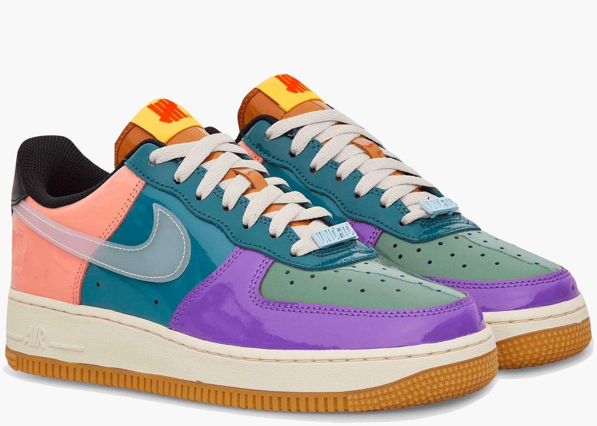 Nike Air Force 1 Low Undefeated Multi-Patent Purple Green Hype Clothinga Limited Edition