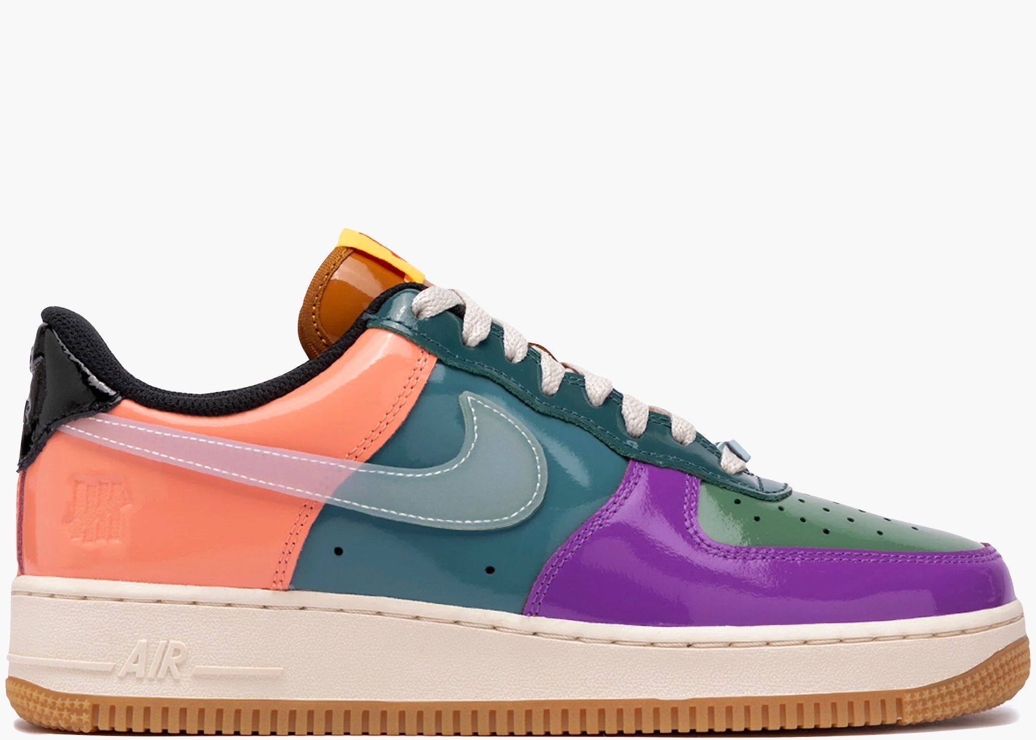 Nike Air Force 1 Low Undefeated Multi-Patent Purple Green Hype Clothinga Limited Edition