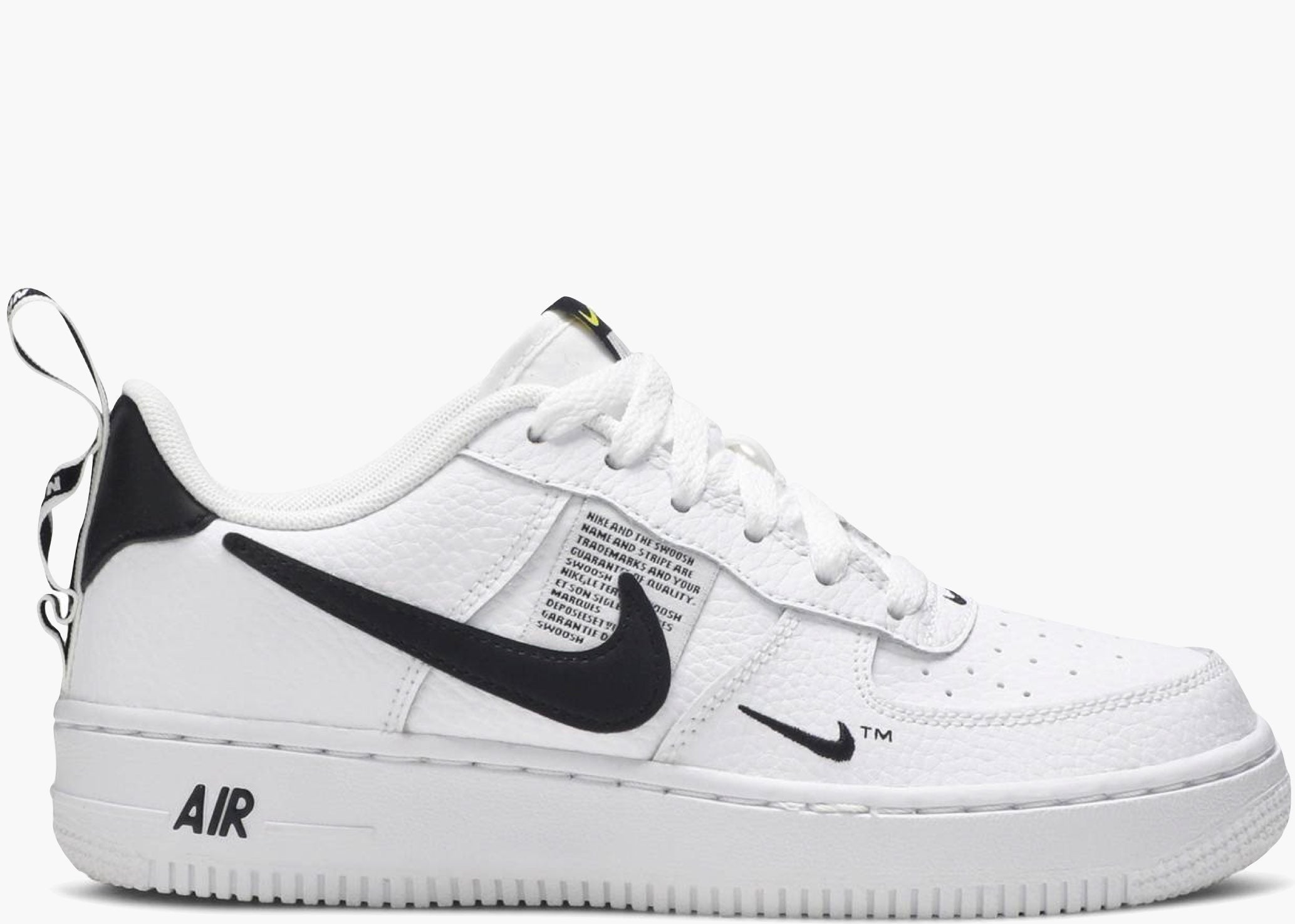 Nike Air Force 1 Low Utility White Black (gs) AR1708-100 Hype Clothinga