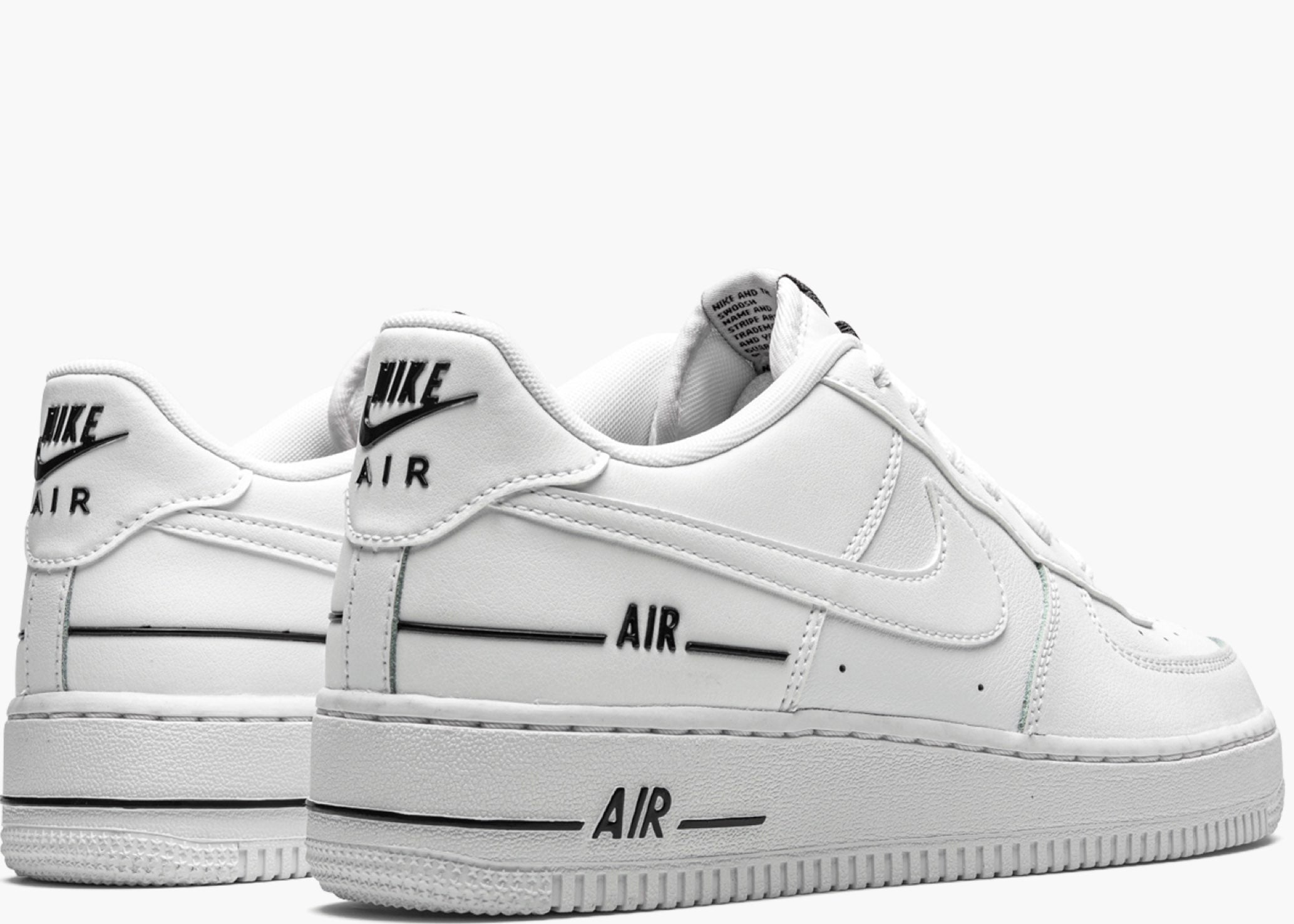 Nike Air Force 1 Lv8 3 White Black (gs) CJ4092-100 Hype Clothinga