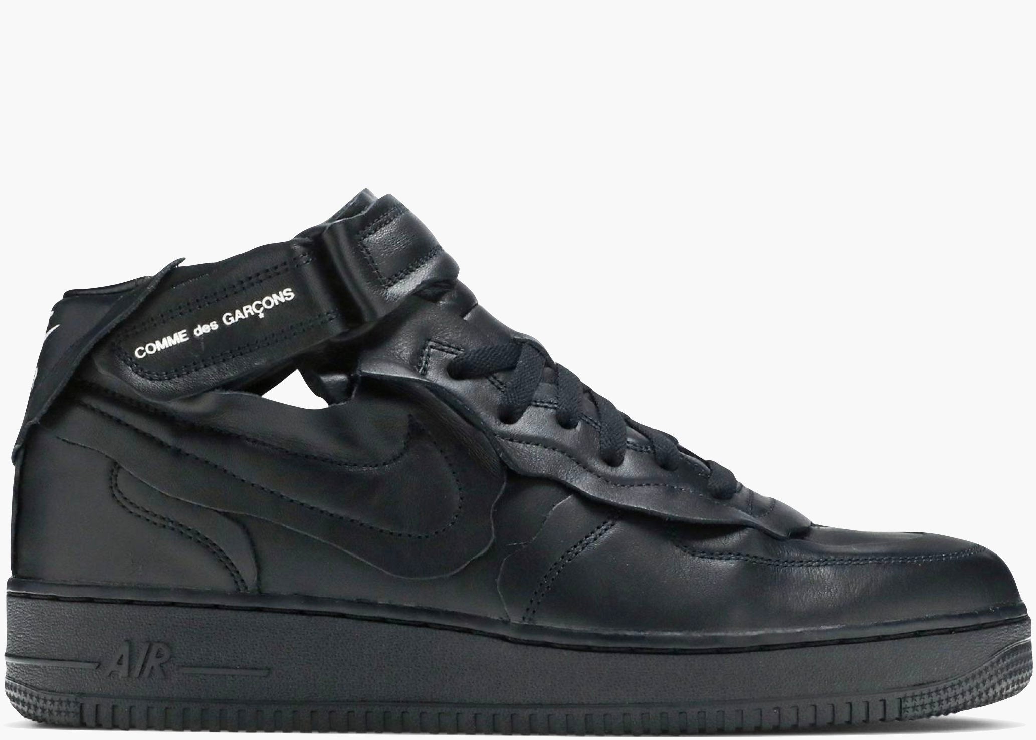 Nike Air Force 1 Mid Comme des Garcons Black DC3601-001 Hype Clothinga