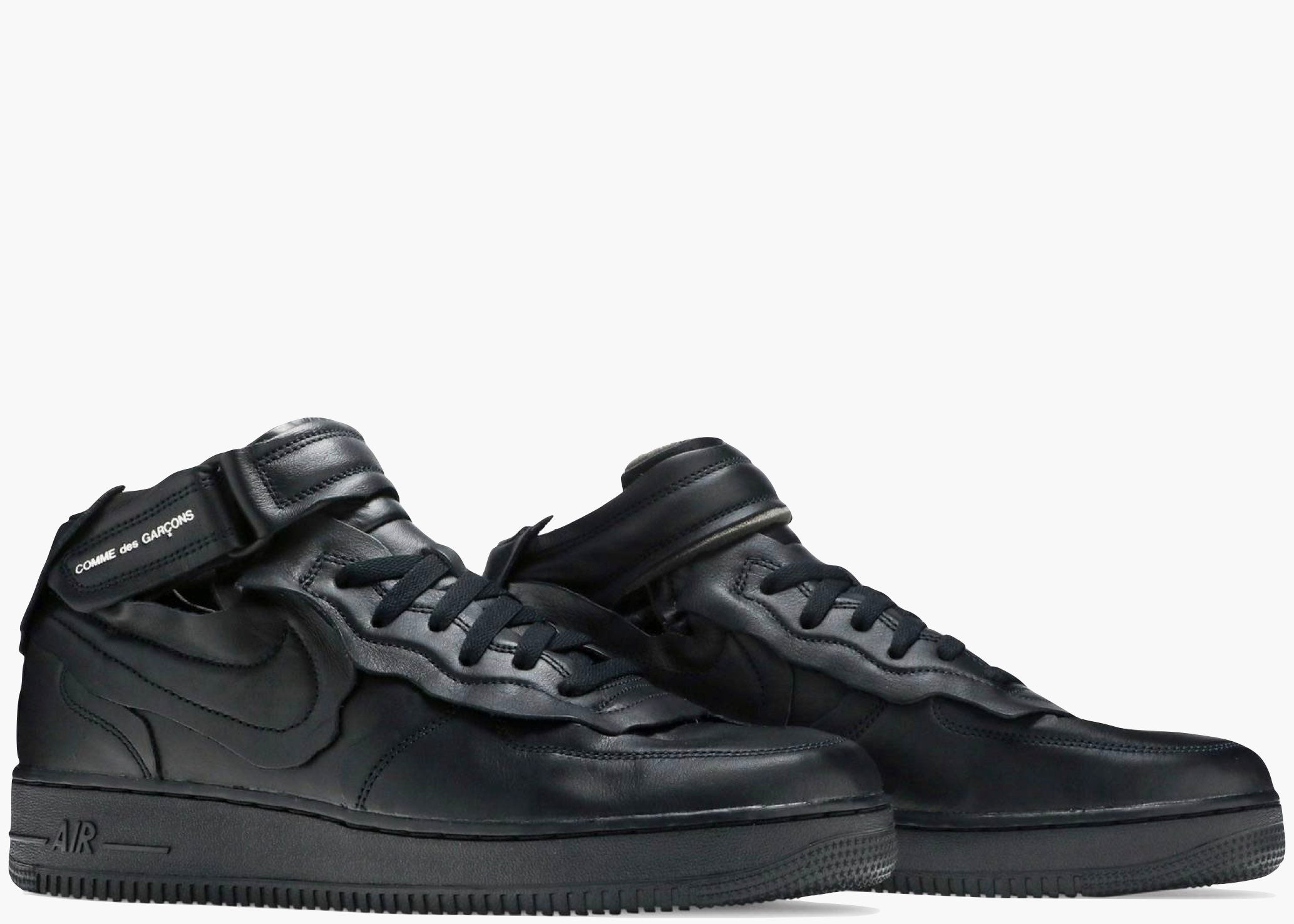 Nike Air Force 1 Mid Comme des Garcons Black DC3601-001 Hype Clothinga