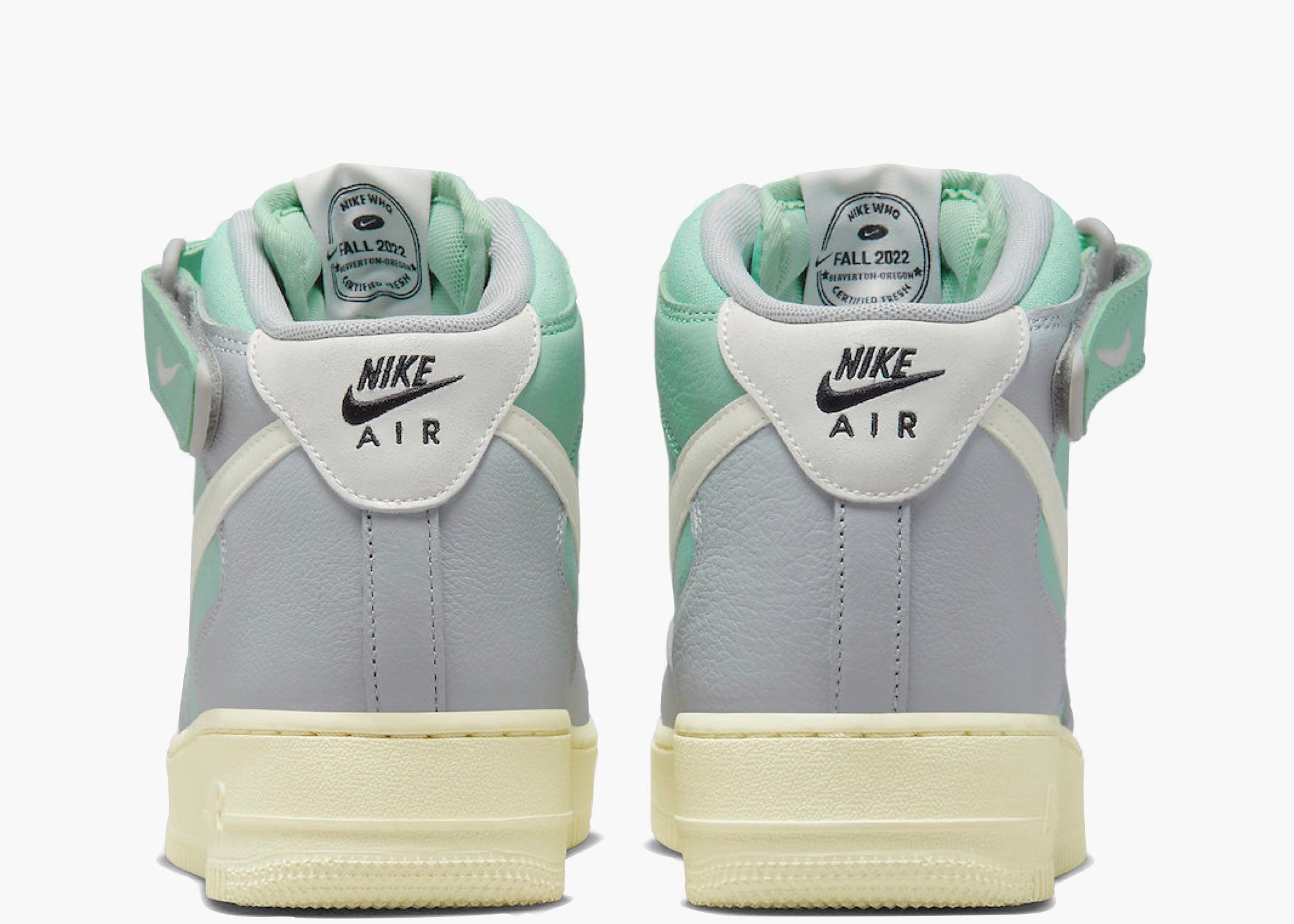 Nike Air Force 1 Mid LX Grey Fog Enamel Green Hype clothinga Limited Edition