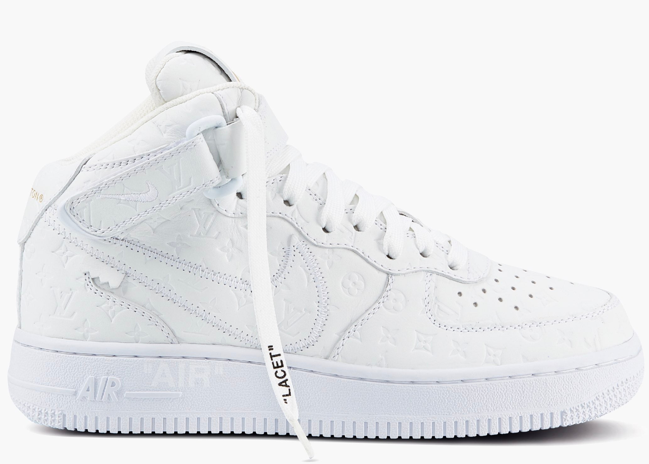 Nike Air Force 1 Mid Louis Vuitton By Virgil Abloh White | Hype Clothinga