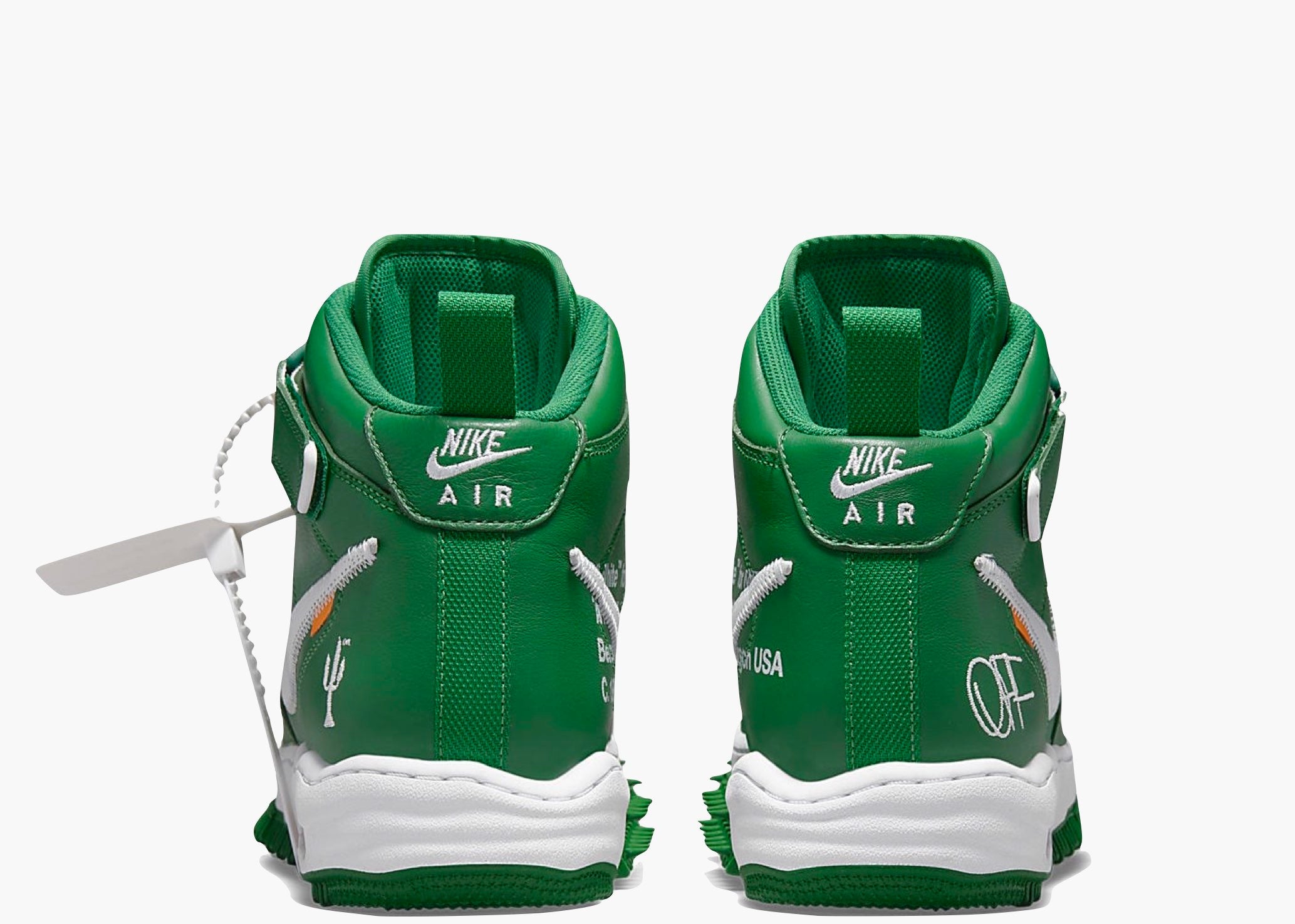 Nike Air Force 1 Mid Off-White Pine Green Hype Clothinga Limited Edition