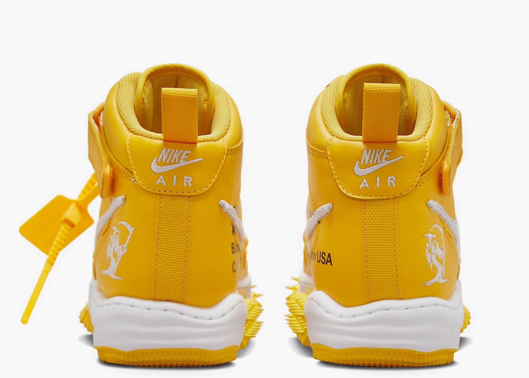 Nike Air Force 1 Mid SP Off-White Varsity Maize DR0500-101 Hype Clothinga Limited Edition