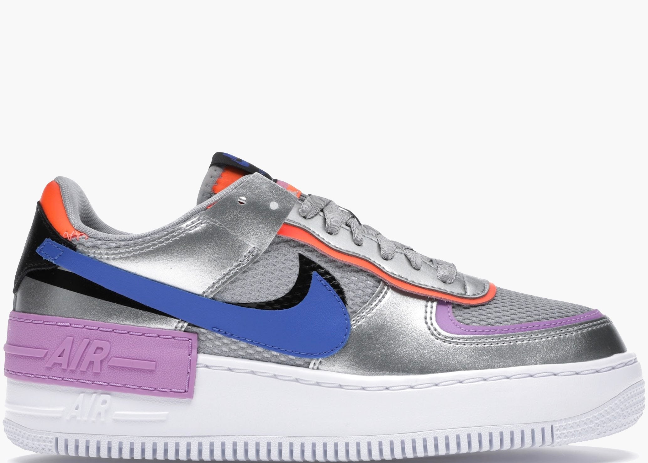 Nike Air Force 1 Shadow Metallic Silver (w) CW6030-001 Hype Clothinga
