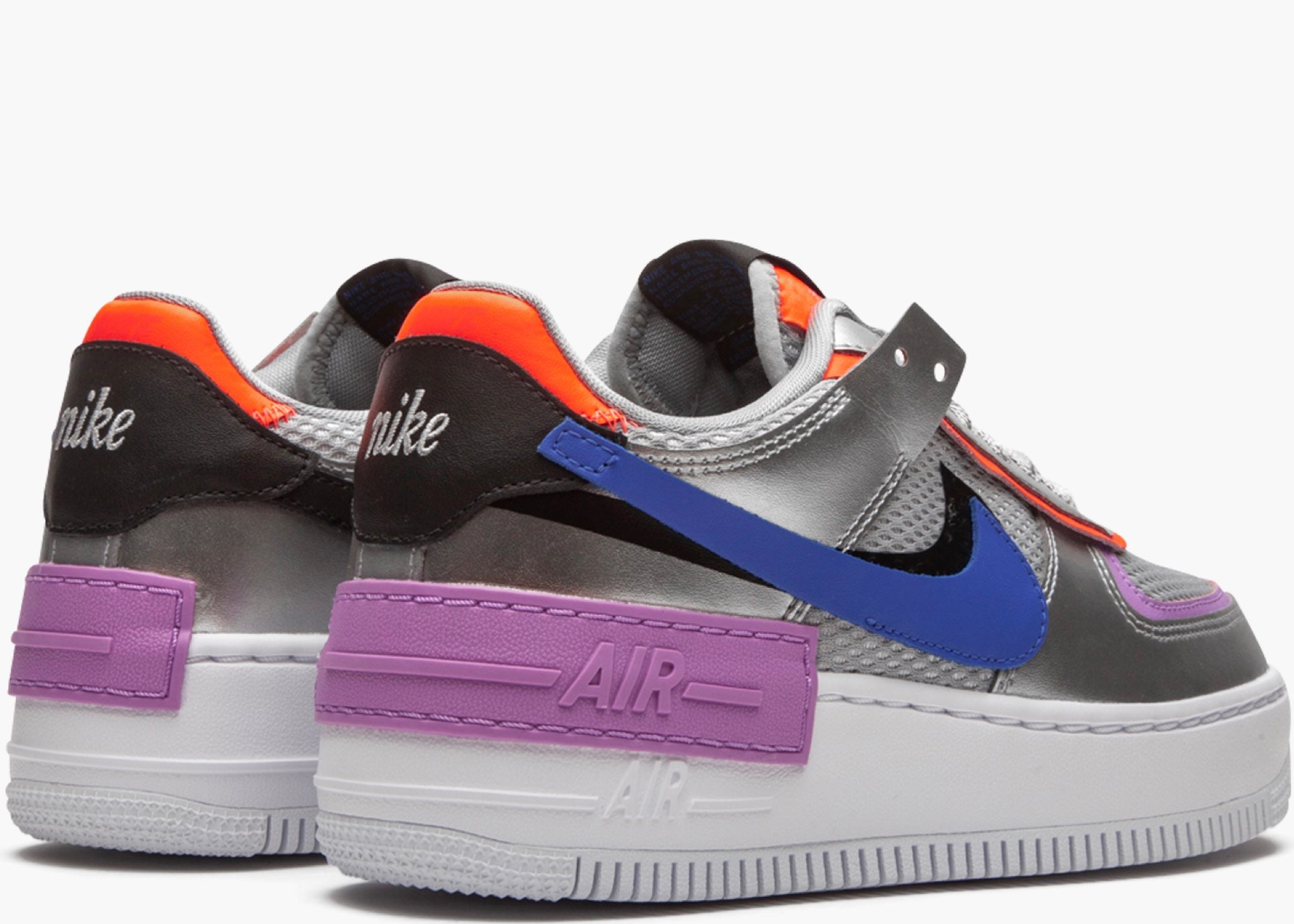 Nike Air Force 1 Shadow Metallic Silver (w) CW6030-001 Hype Clothinga