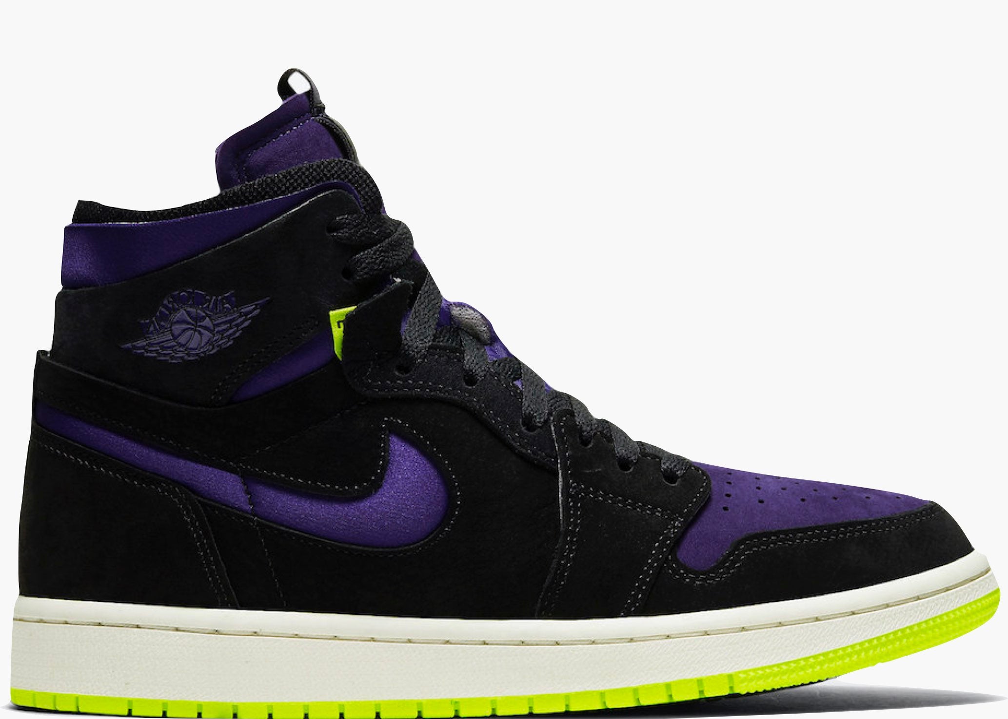 Nike Air Jordan 1 High Zoom Air CMFT Black Court Purple Lemon Venom Hype Clothinga Limited Edition