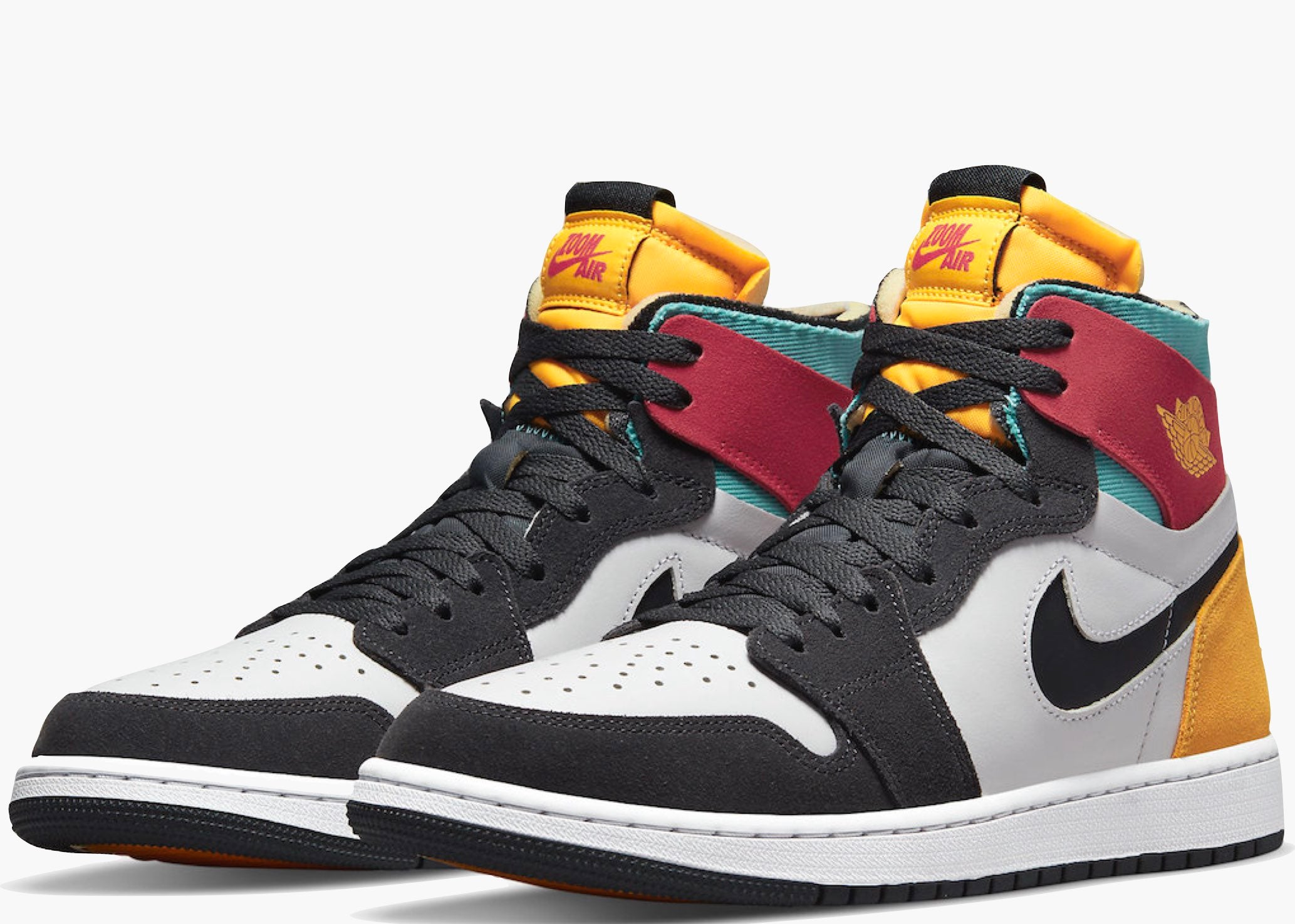 Nike Air Jordan 1 High Zoom Air CMFT Red Aqua Gold Hype Clothinga Limited Edition