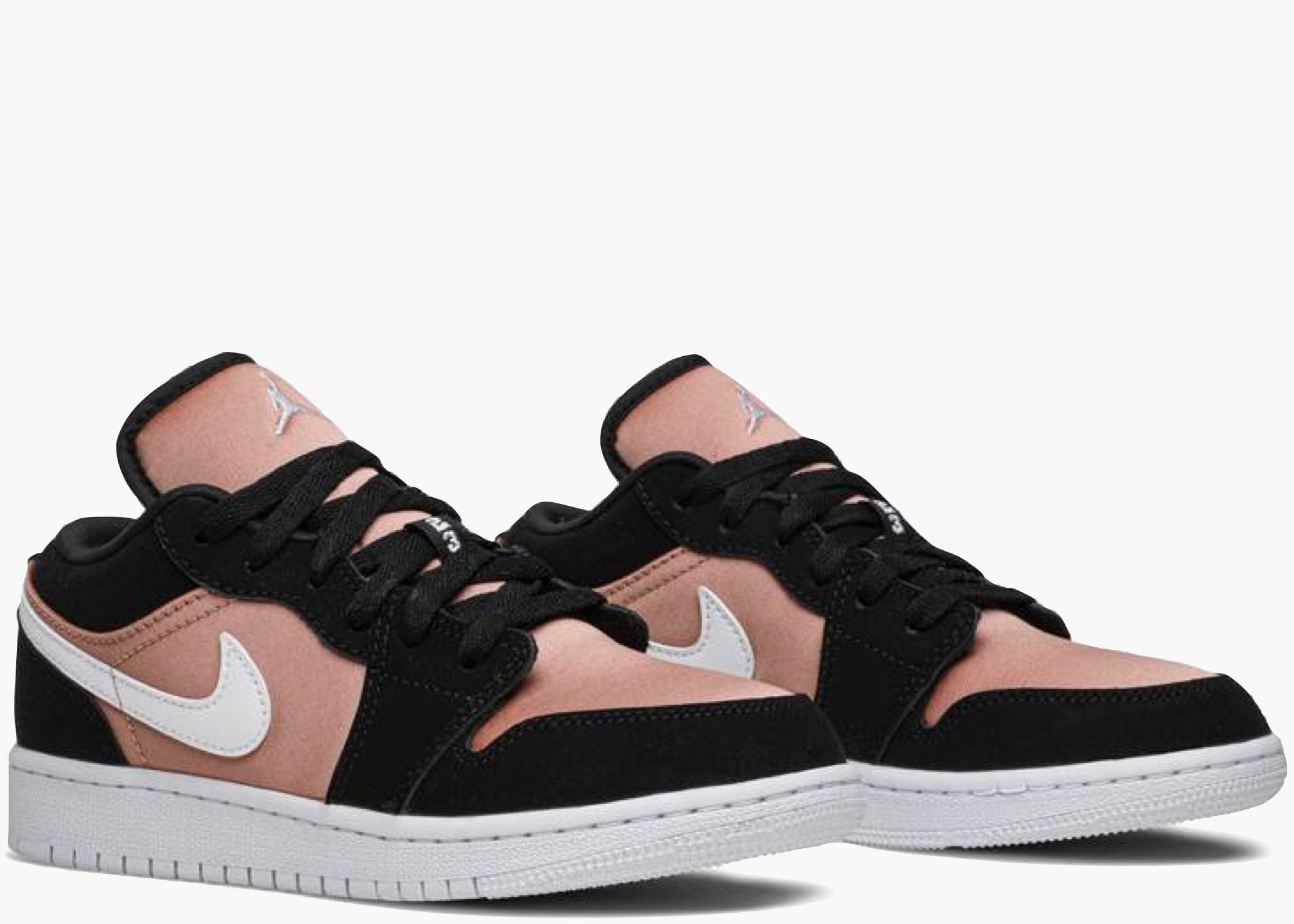 Nike Air Jordan 1 Low Black White Rose Gold (GS) 554723-090 Hype Clothinga Limited Edition