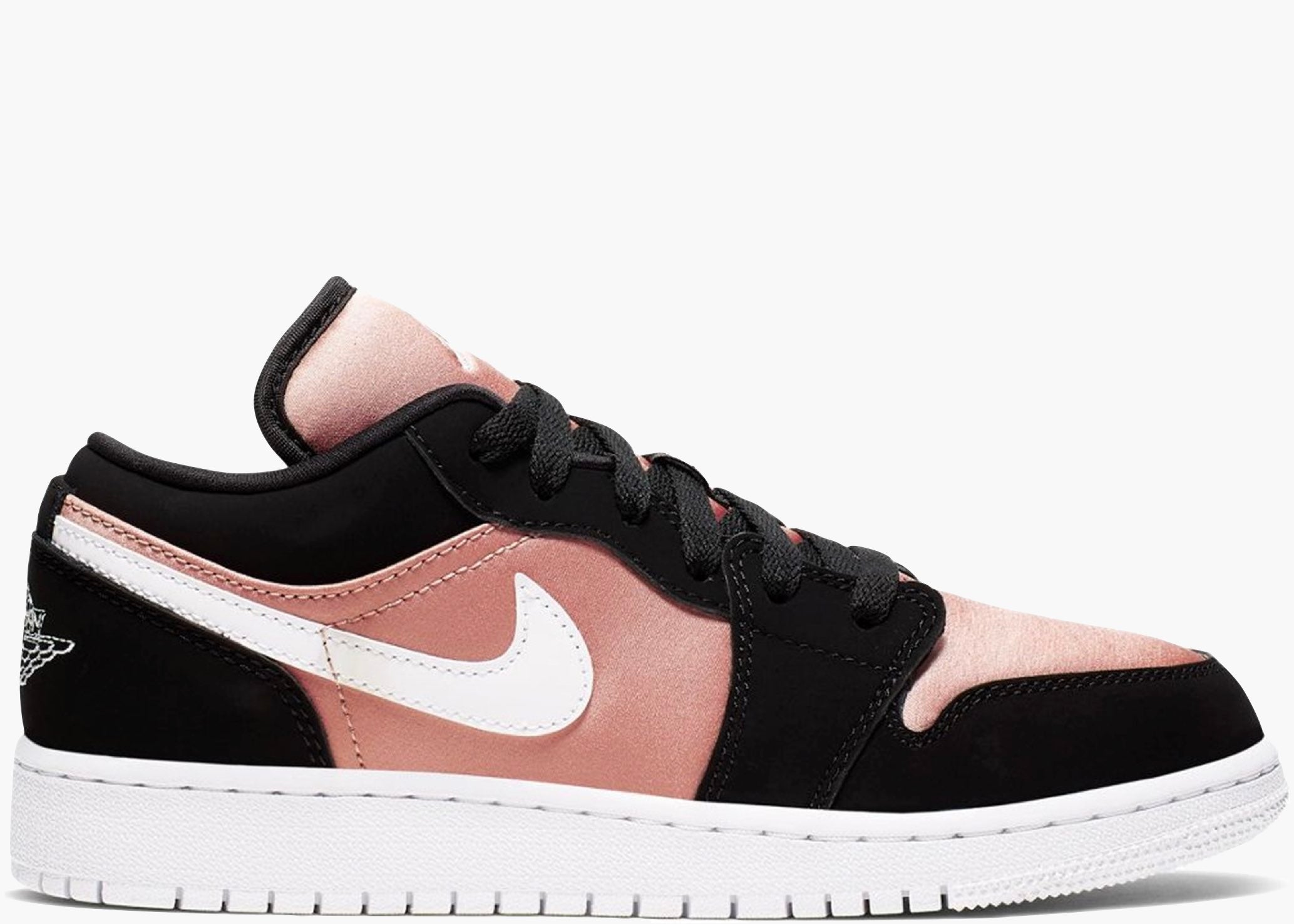 Nike Air Jordan 1 Low Black White Rose Gold (GS) 554723-090 Hype Clothinga Limited Edition