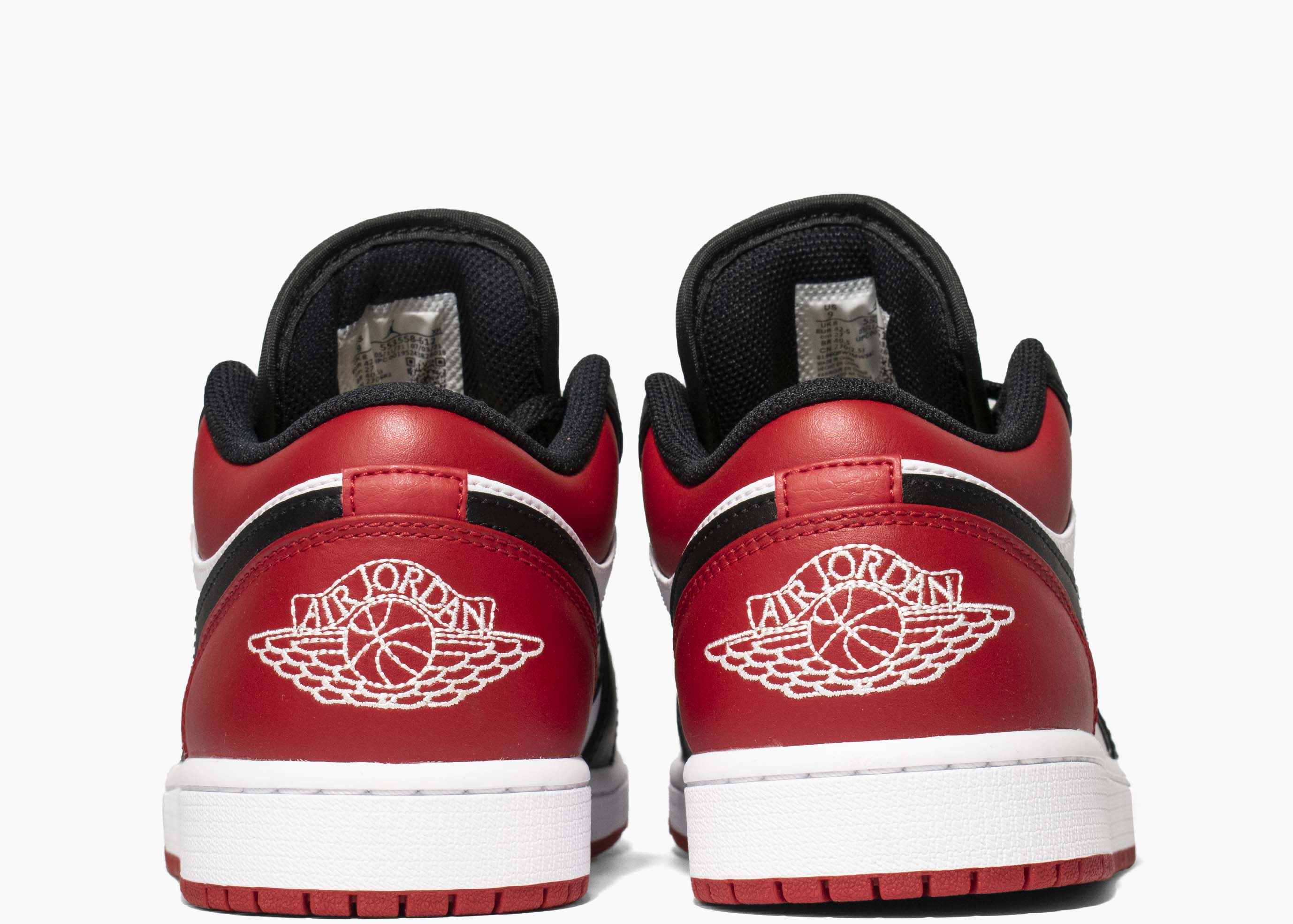Nike Air Jordan 1 Low Bred Toe 553558-612 Hype Clothinga Limited Edition