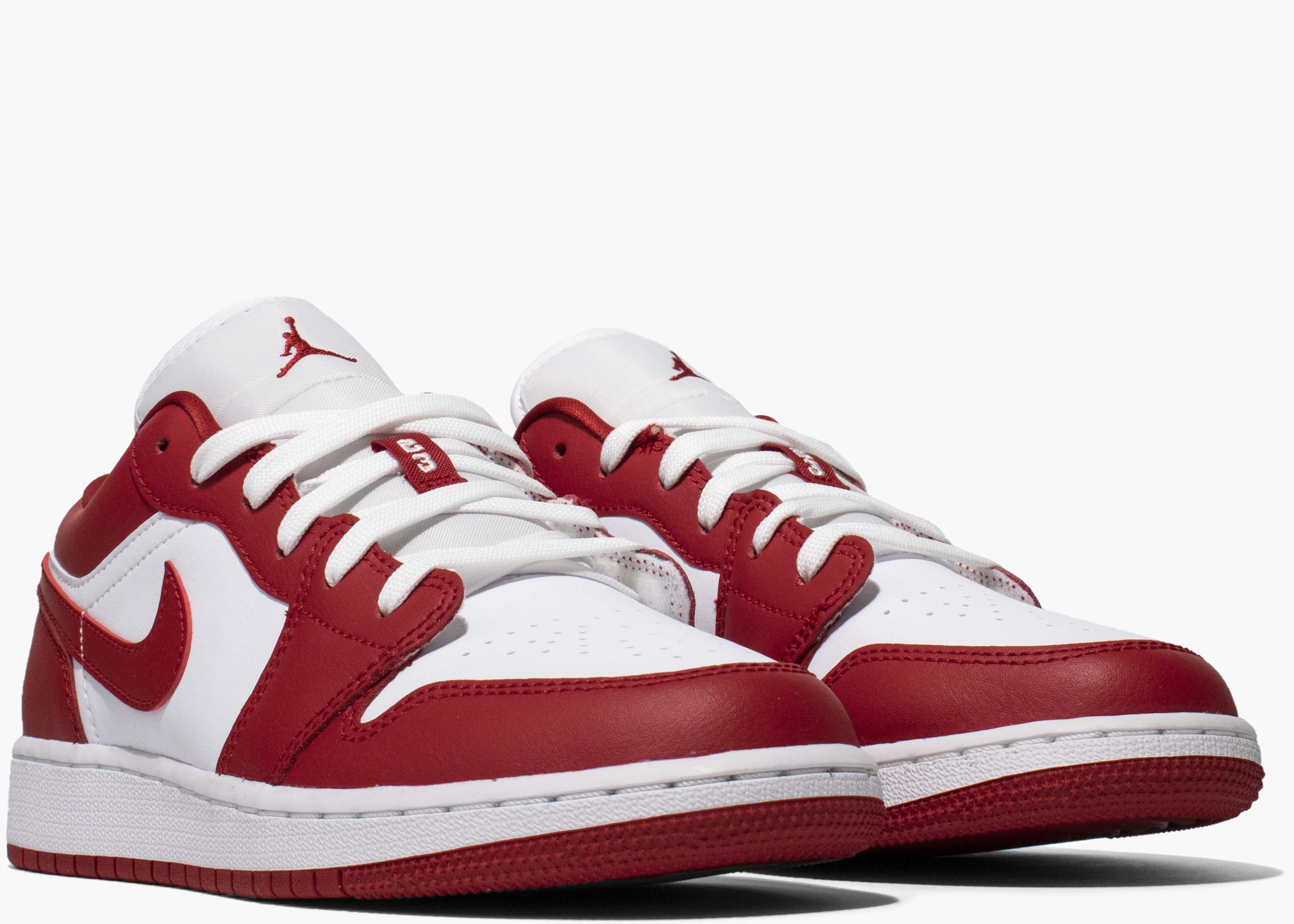 Nike Air Jordan 1 Low Gym Red White (gs) 553560-611 Hype Clothinga Limited Edition