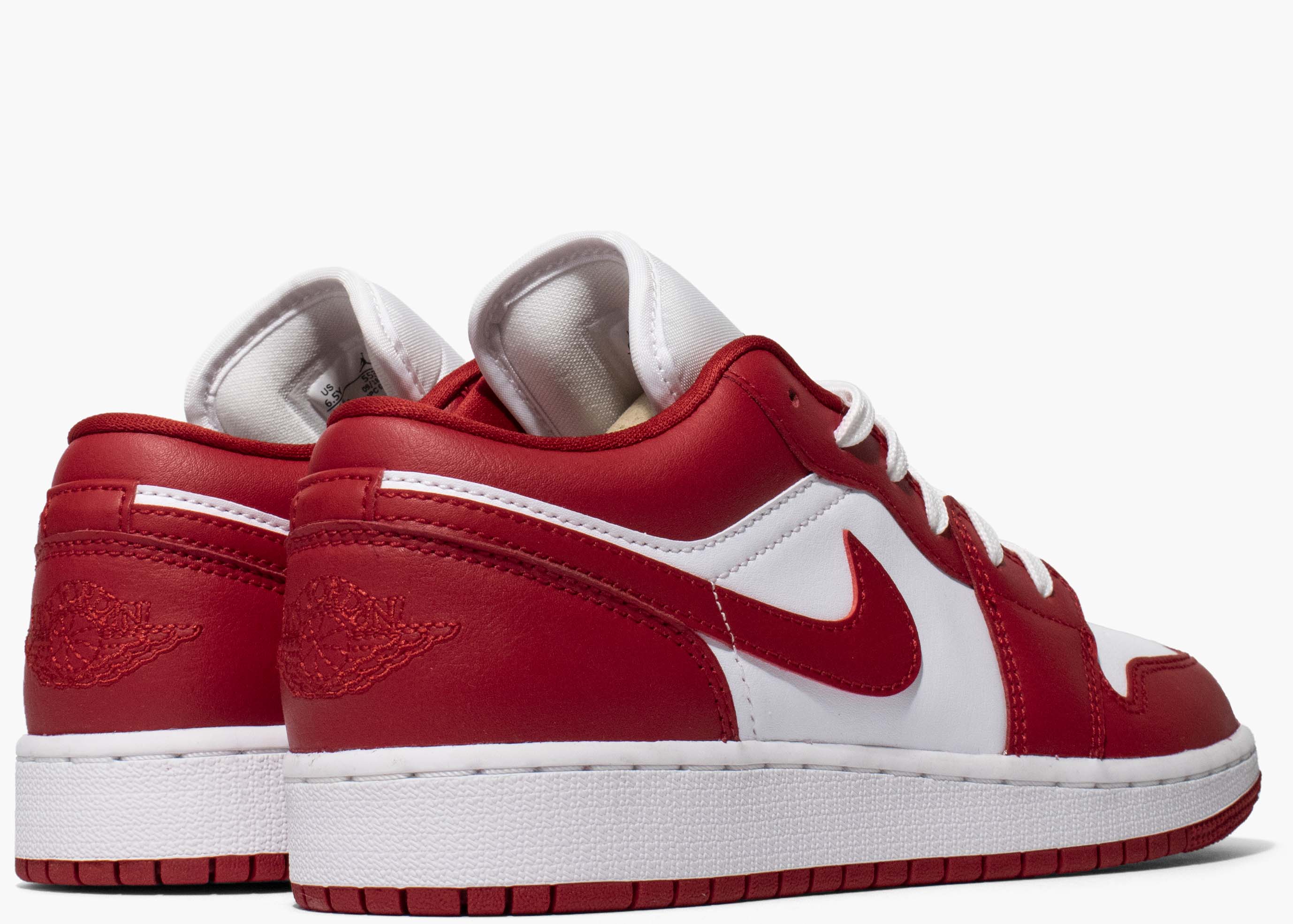 Nike Air Jordan 1 Low Gym Red White (gs) 553560-611 Hype Clothinga Limited Edition