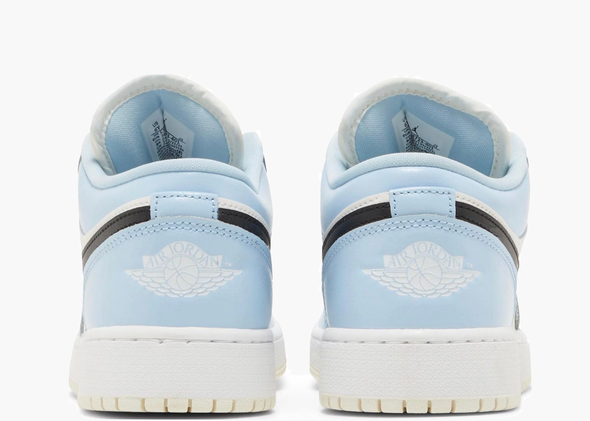 Nike Air Jordan 1 Low Ice Blue Black (GS)  554723-401 Hype Clothinga Limited Edition