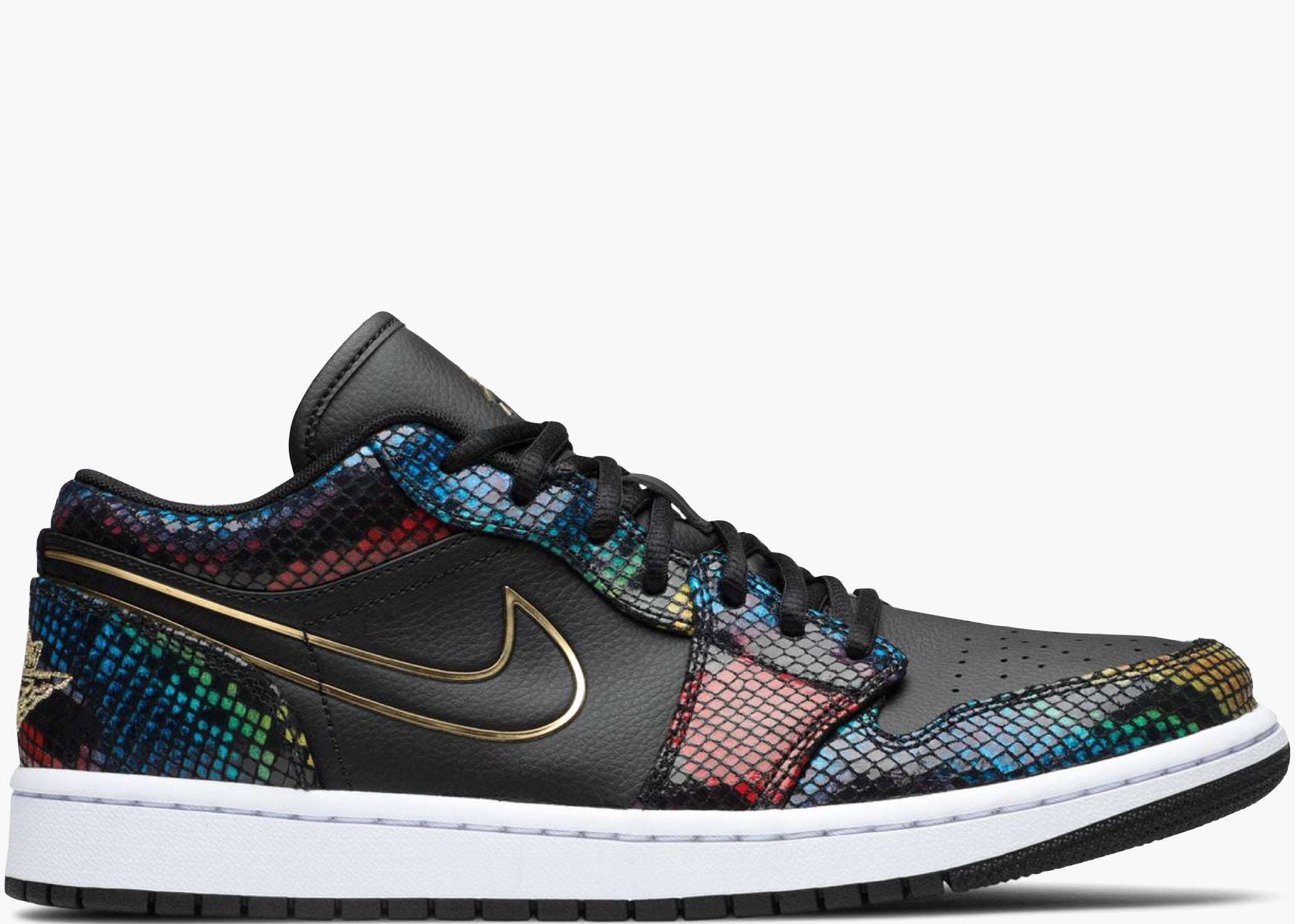 Nike Air Jordan 1 Low Multicolor Snakeskin (w) CW5580-00 Hype Clothinga