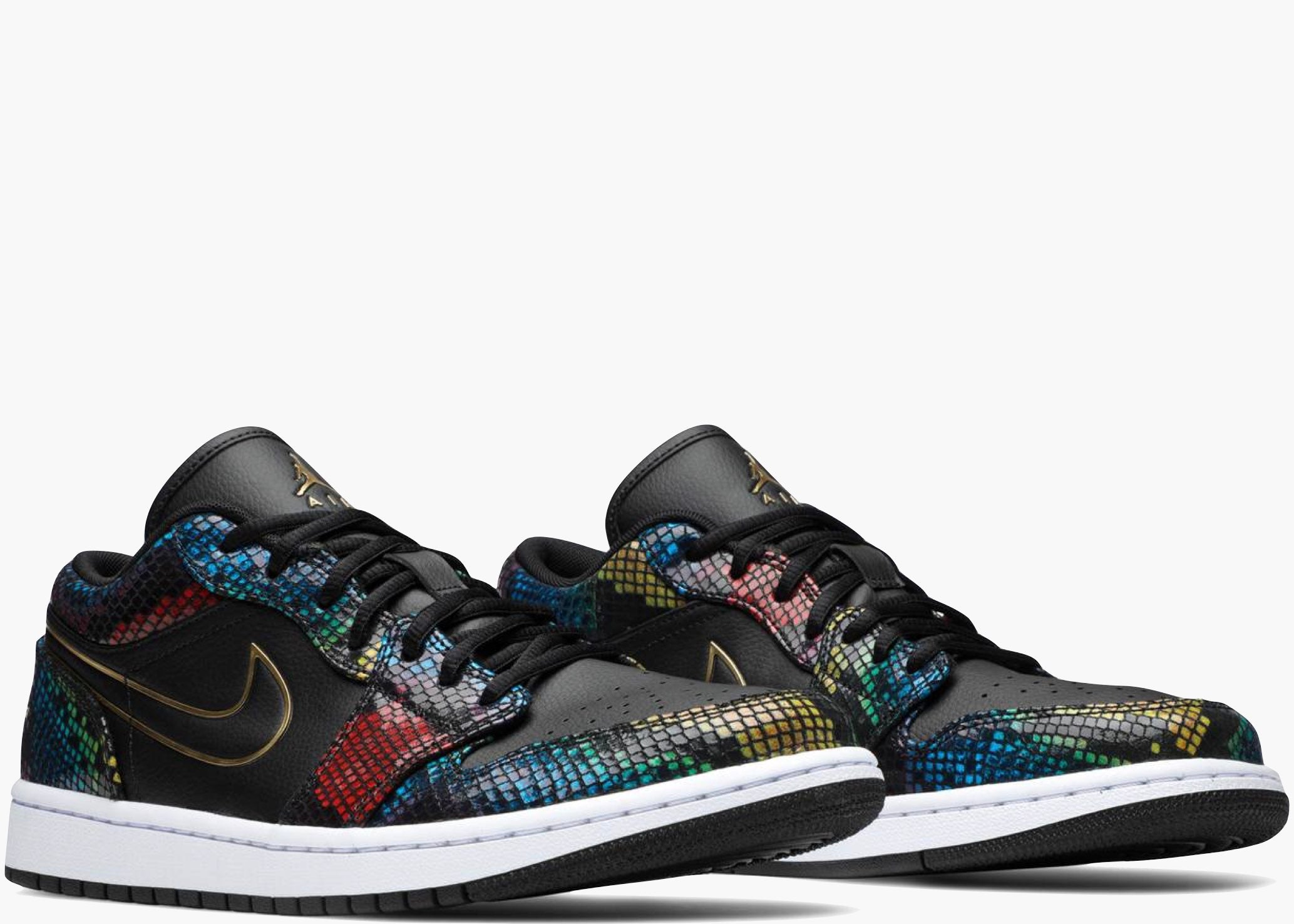 Nike Air Jordan 1 Low Multicolor Snakeskin (w) CW5580-00 Hype Clothinga