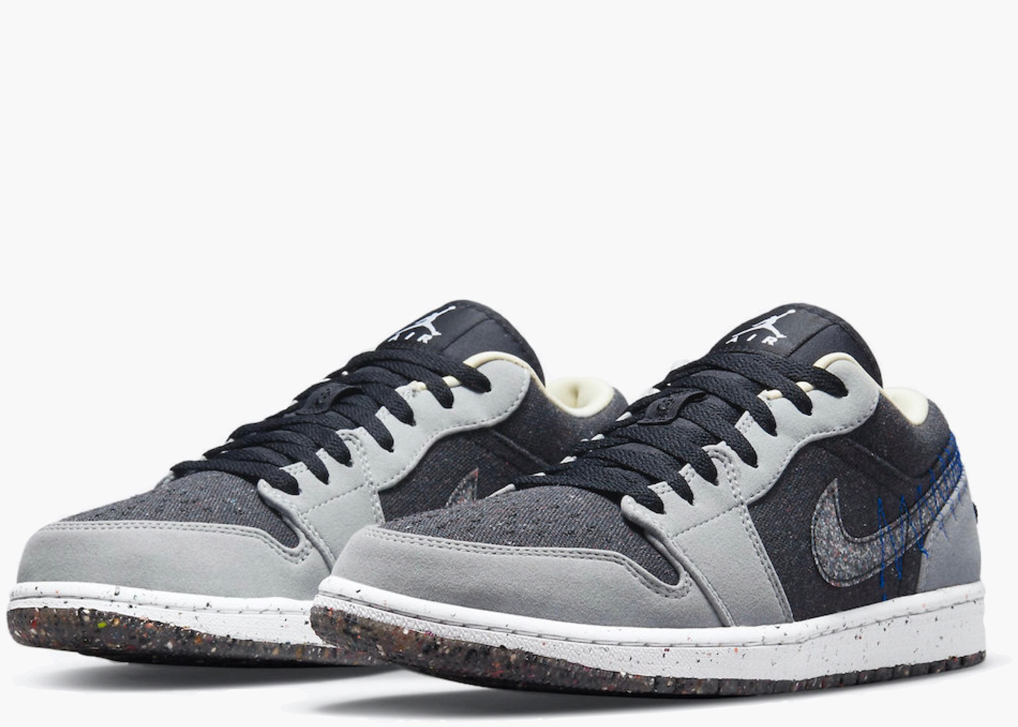 Nike Air Jordan 1 Low SE Crater Black Grey | Hype Clothinga