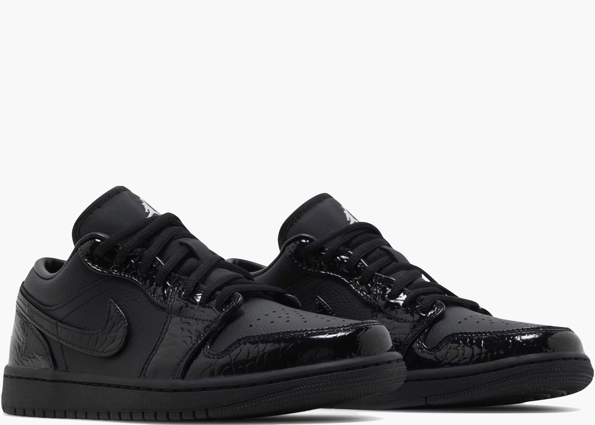 Nike Air Jordan 1 Low SE Patent Elephant Black (W) HJ7743-010 Hype Clothinga Limited Edition