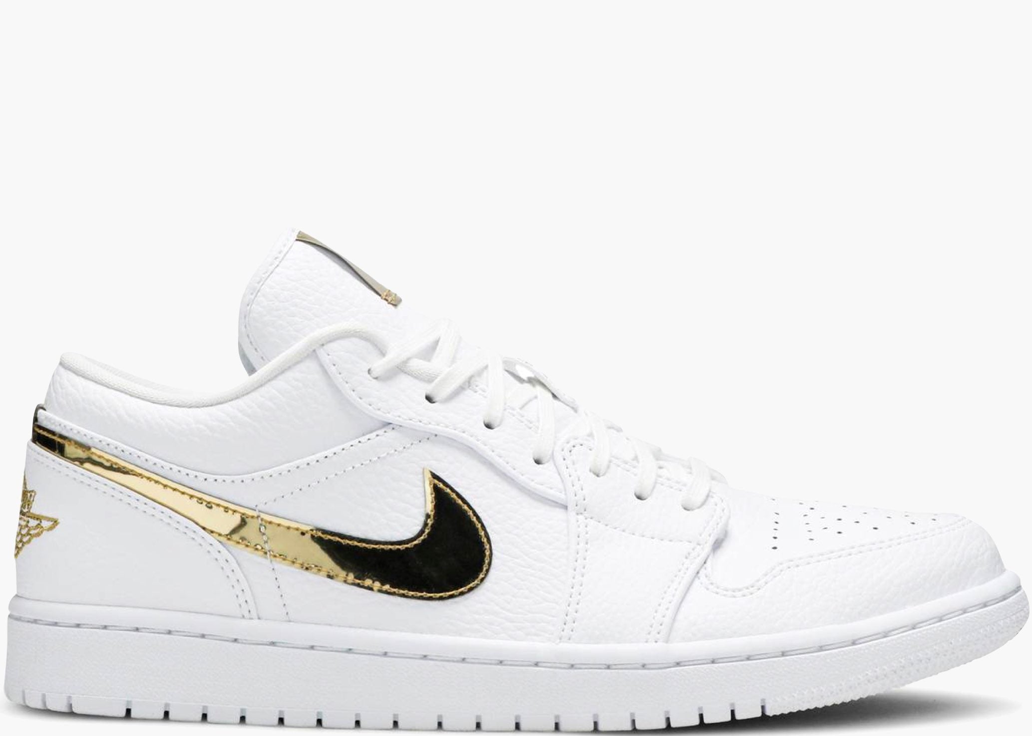 Nike Air Jordan 1 Low White Metallic Gold (w) CZ4776-100 Hype Clothinga