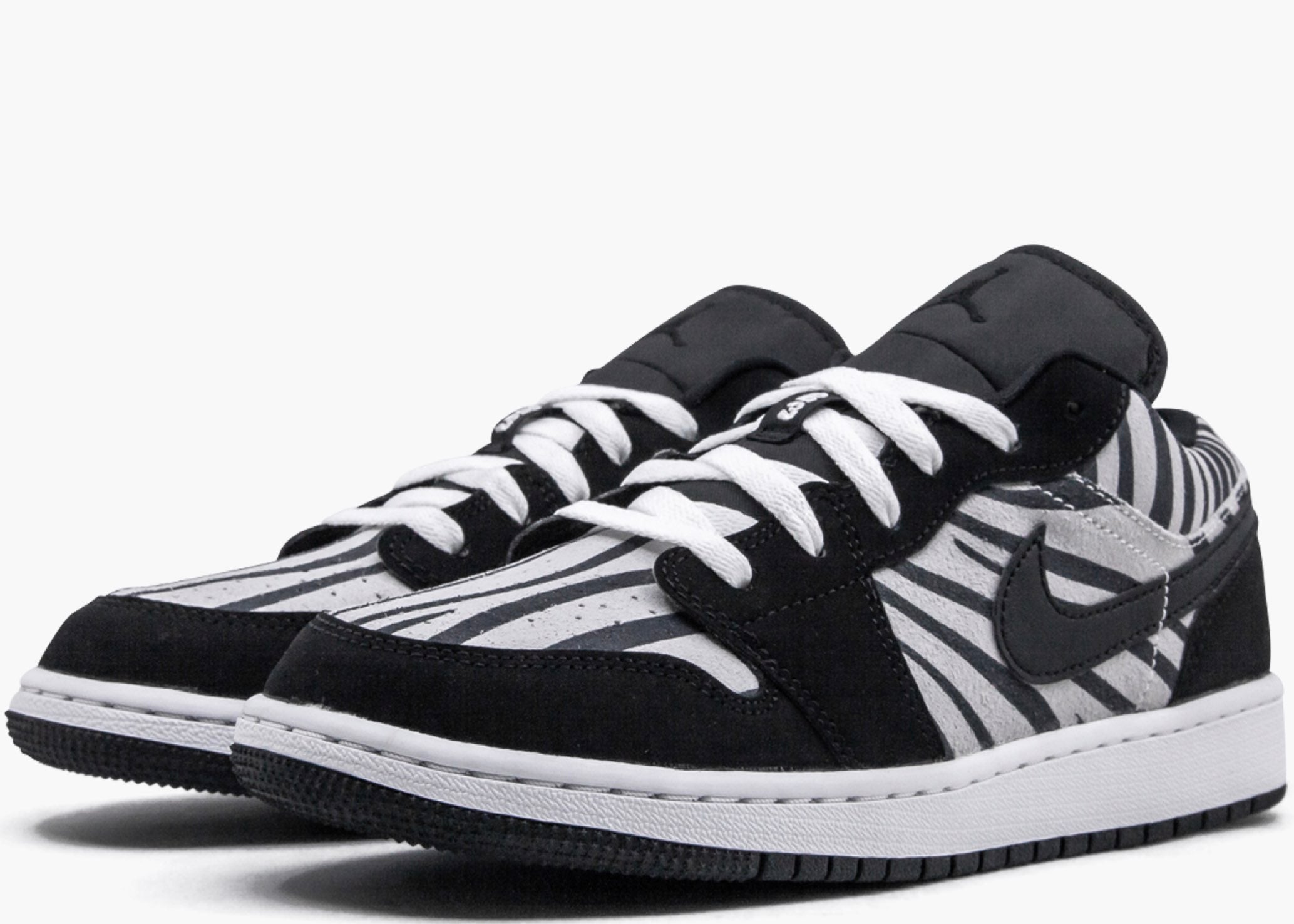 Nike Air Jordan 1 Low Zebra (gs) 553560-057 Hype Clothinga