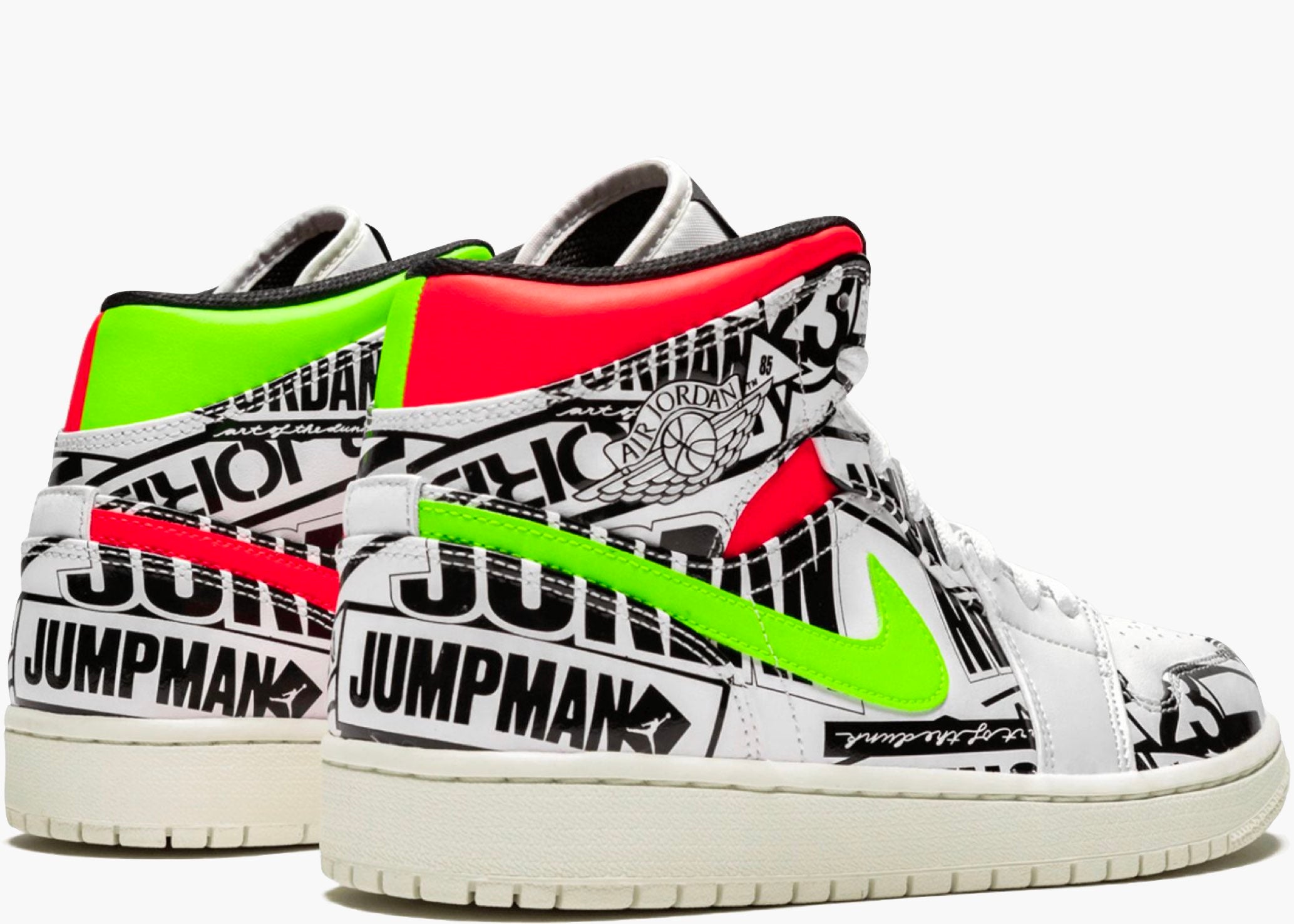Nike Air Jordan 1 Mid All Over Logos 554724-119 Hype Clothinga
