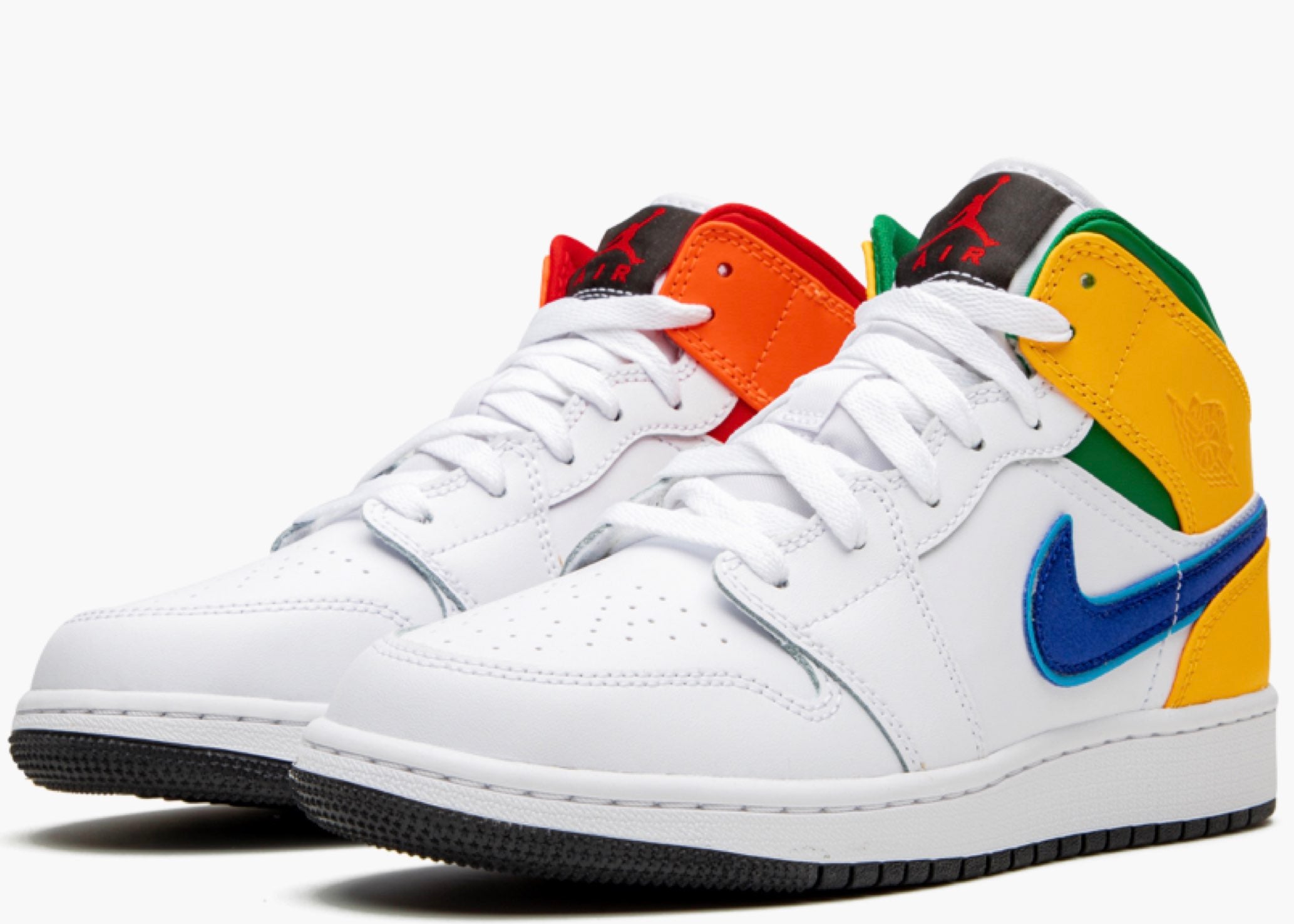 Nike Air Jordan 1 Mid Alternate Multi-Color (GS) 554725-128 Hype Clothinga Limited Edition