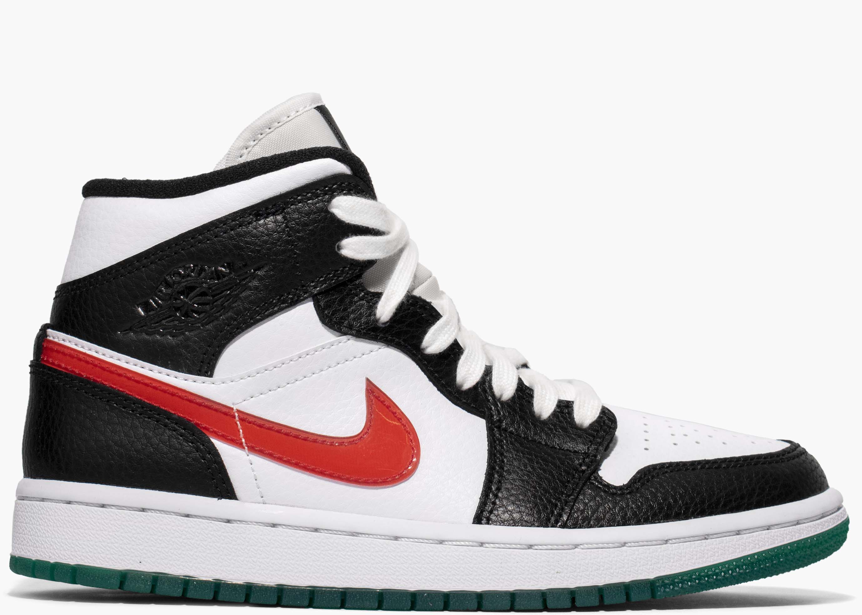 Nike Air Jordan 1 Mid Alternate Swooshes Red Yellow (W) BQ6472-063 Hype Clothinga Limited Edition