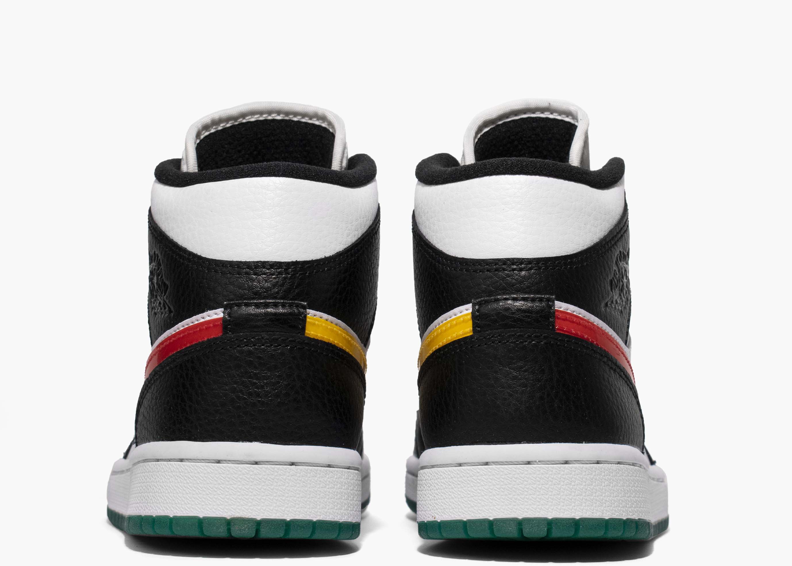 Nike Air Jordan 1 Mid Alternate Swooshes Red Yellow (W) BQ6472-063 Hype Clothinga Limited Edition