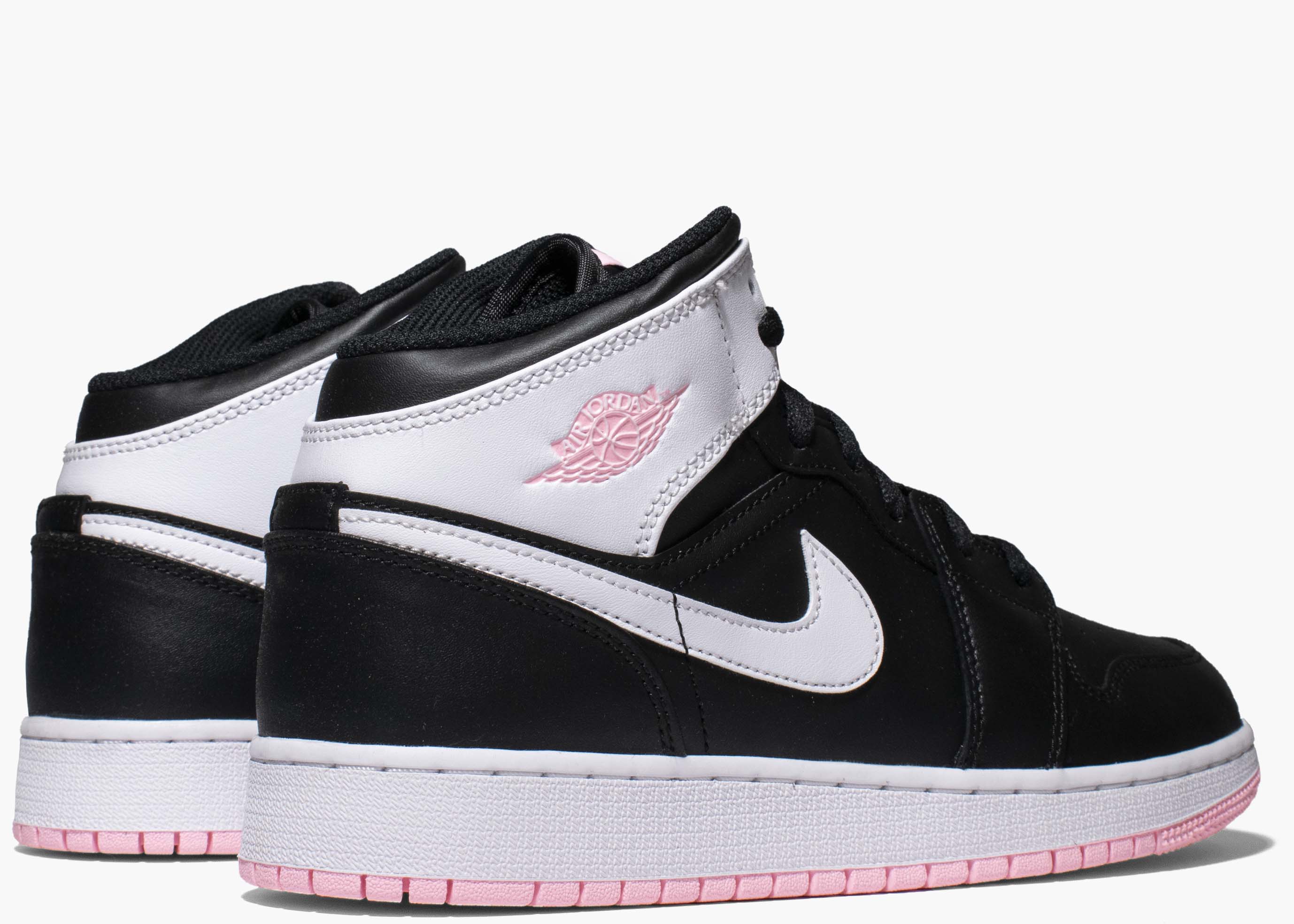 Nike Air Jordan 1 Mid Arctic Pink Black (GS) 555112-061 Hype Clothinga Limited Edition
