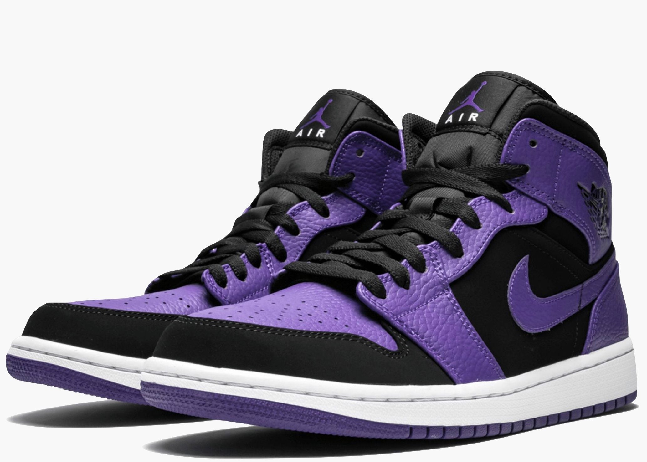 Nike Air Jordan 1 Mid Black Dark Concord 554724-051 Hype Clothinga Limited Edition
