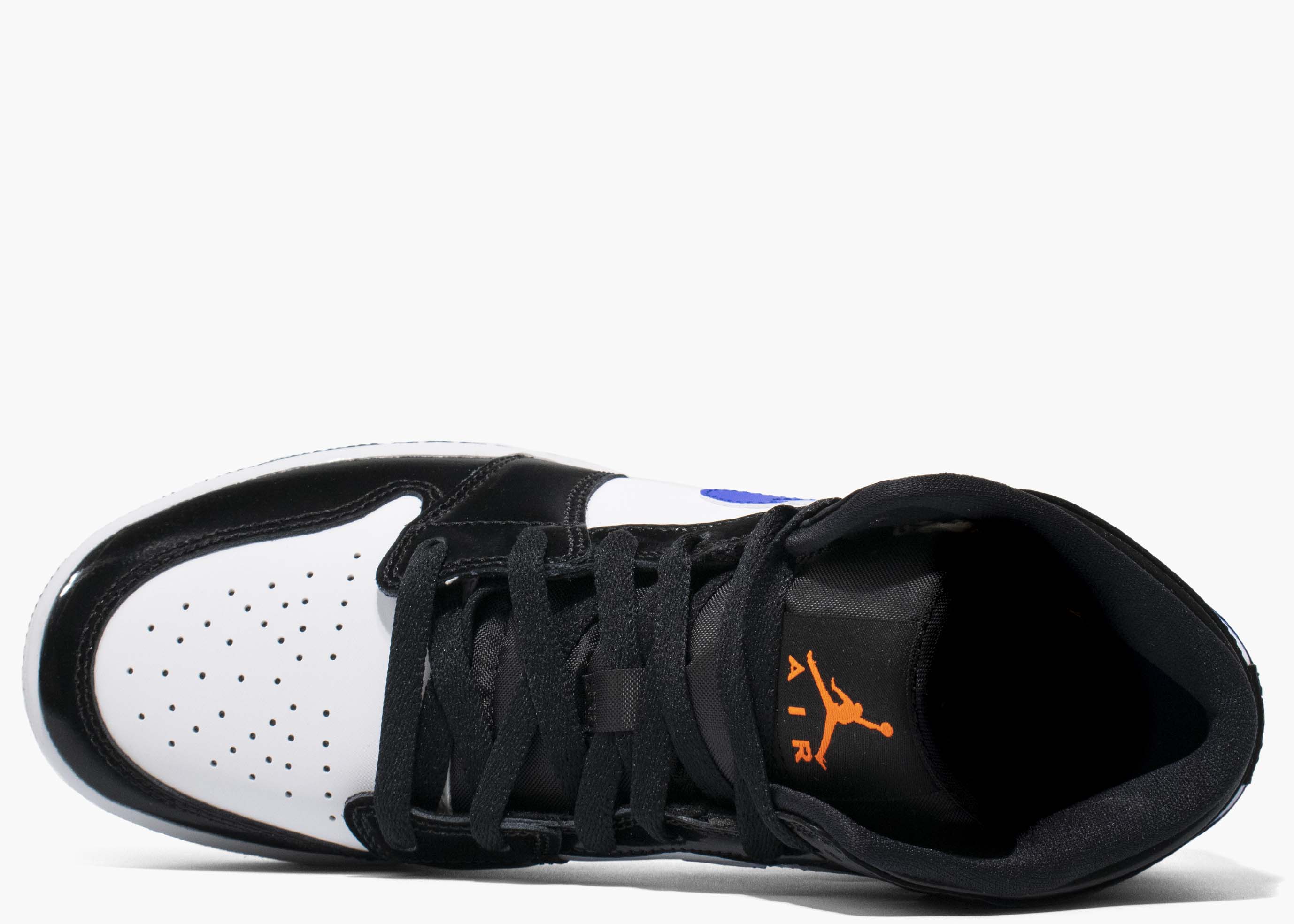 Nike Air Jordan 1 Mid Black Racer Blue White (GS) 554725-084  Hype Clothinga Limited Edition