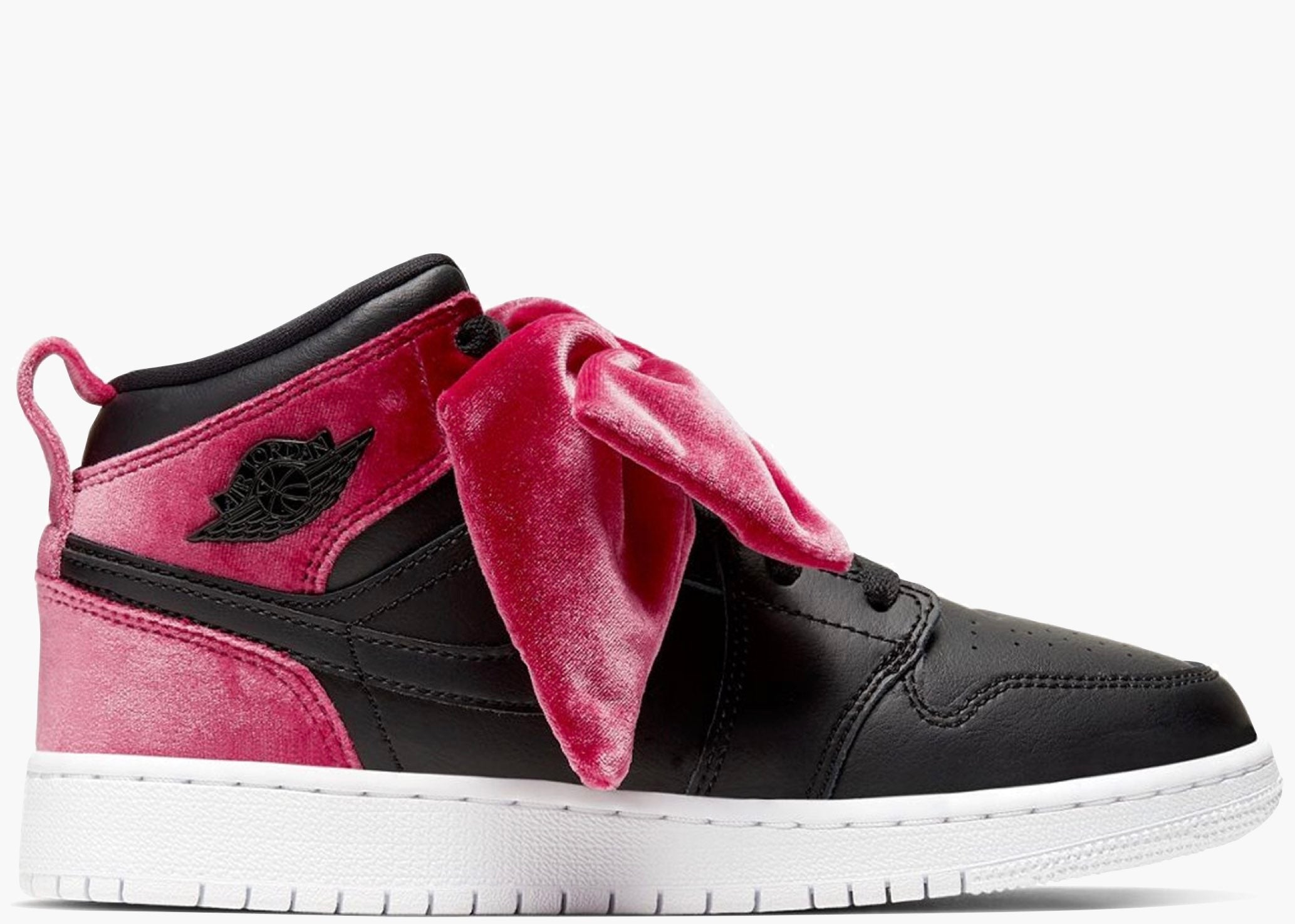 Nike Air Jordan 1 Mid Bow Black Noble Red (GS) CK5678-006 Hype Clothinga Limited Edition