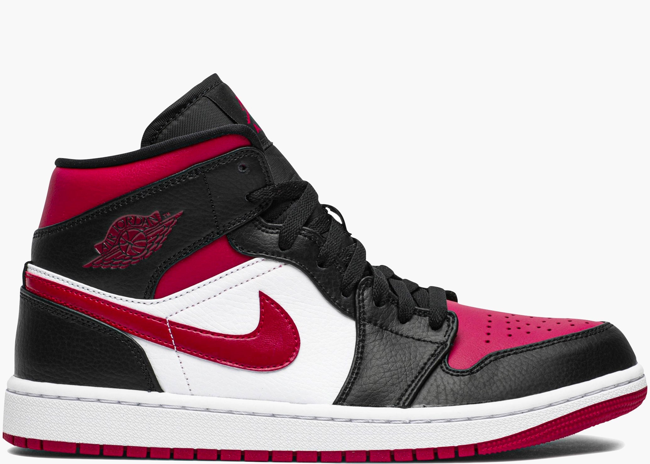Nike Air Jordan 1 Mid Bred Toe 554724-066 Hype Clothinga