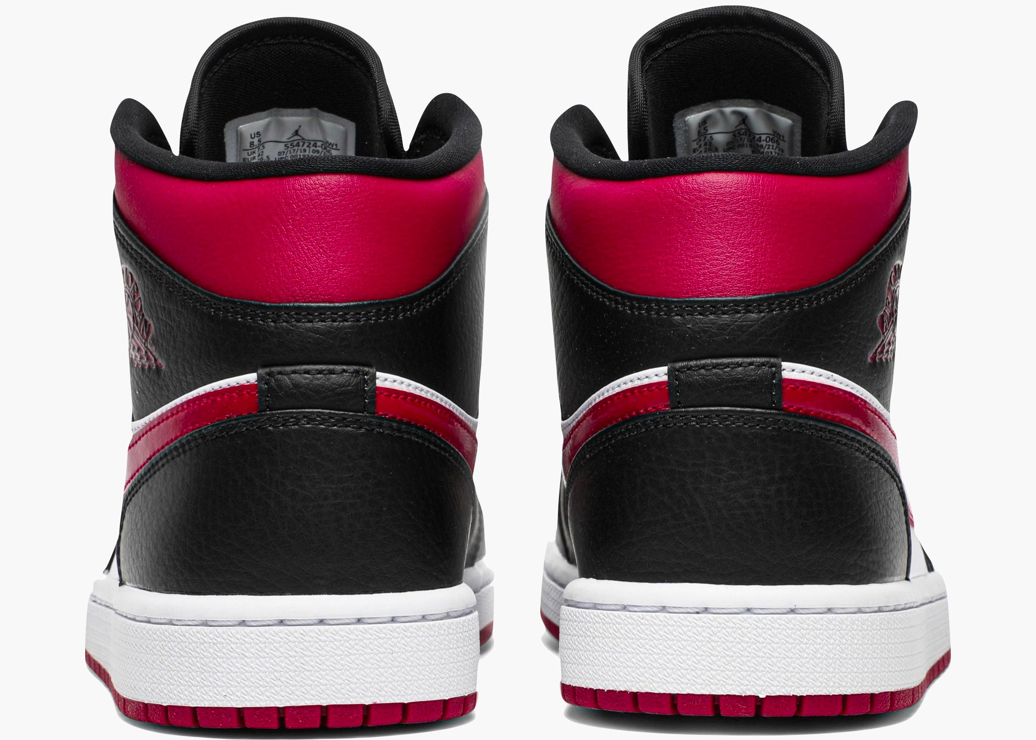 Nike Air Jordan 1 Mid Bred Toe 554724-066 Hype Clothinga