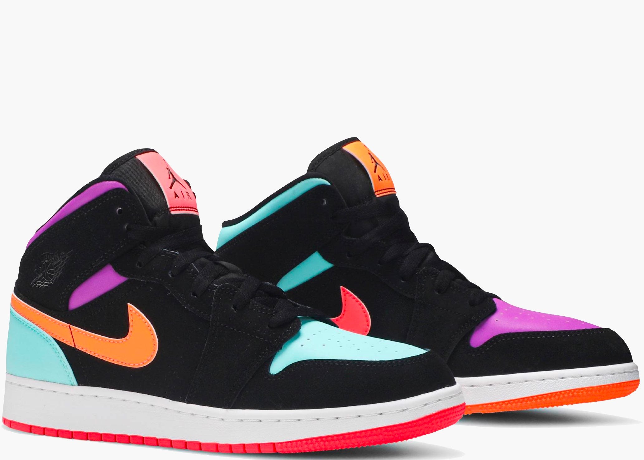 Nike Air Jordan 1 Mid Candy Multi-color (gs) 554725-083 Hype Clothinga