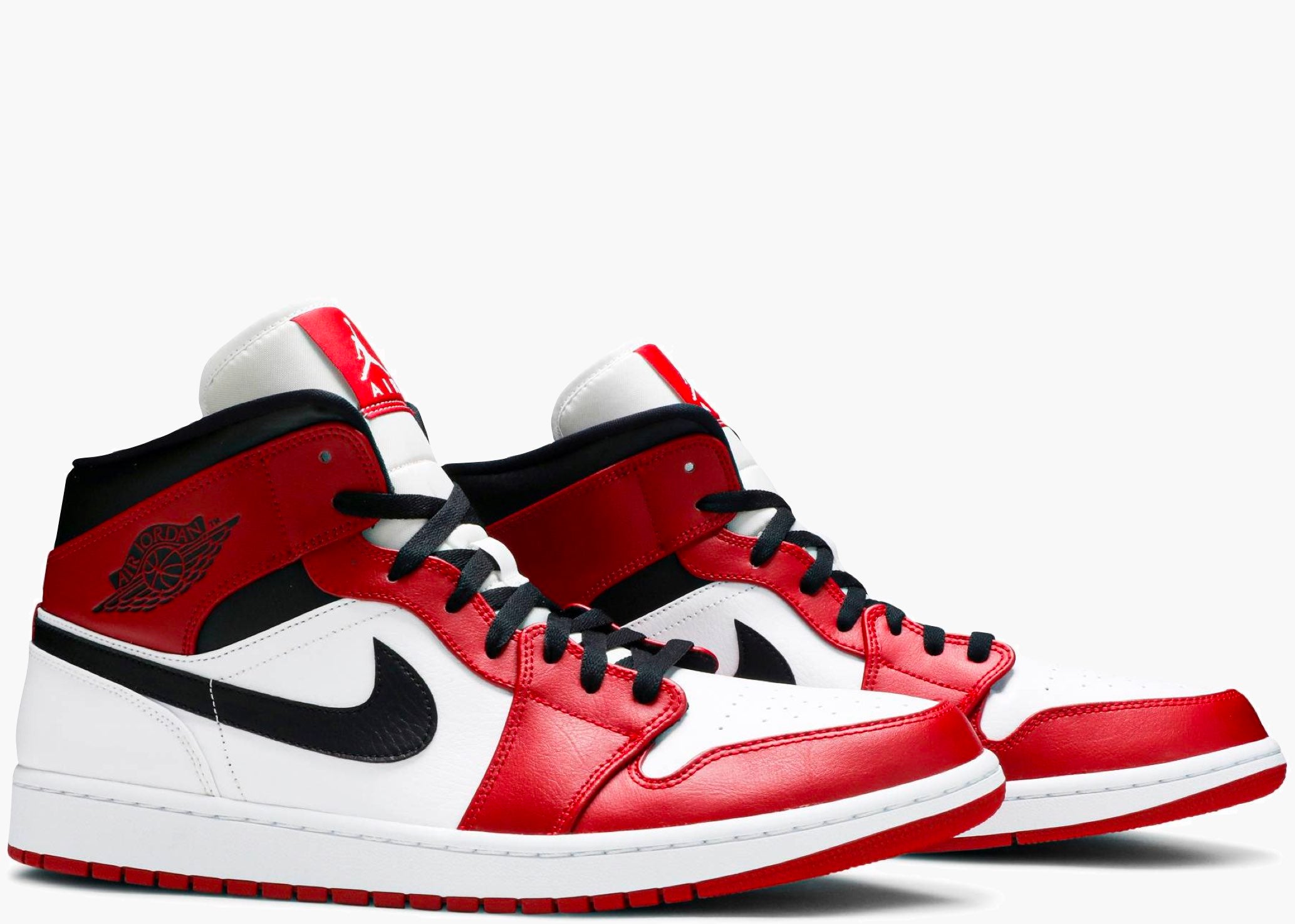Nike Air Jordan 1 Mid Chicago White 554724-173 Hype Clothinga