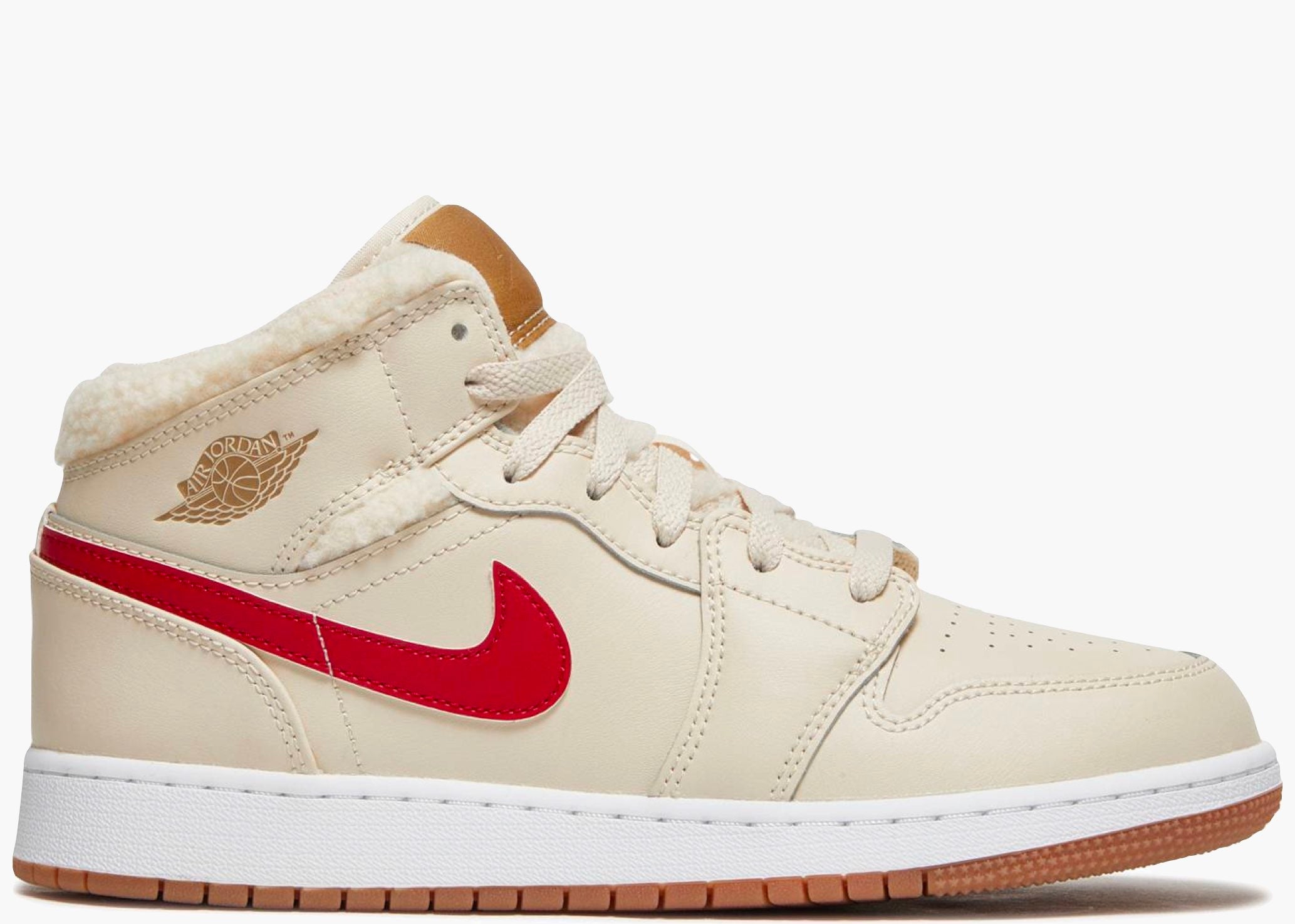 Nike Air Jordan 1 Mid Fleece Pearl White (GS)  DO2207-264 Hype Clothinga Limited Edition