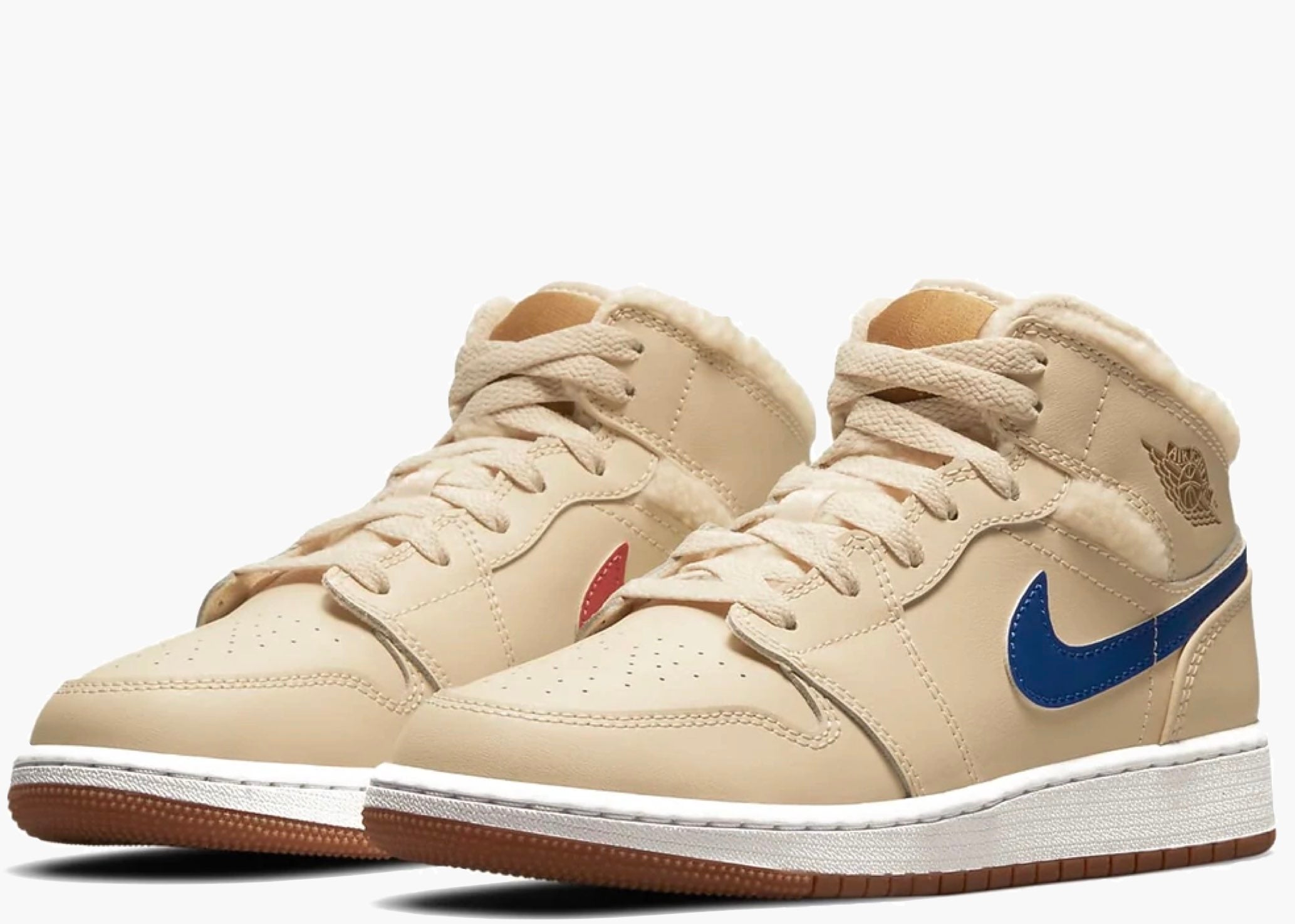 Nike Air Jordan 1 Mid Fleece Pearl White (GS)  DO2207-264 Hype Clothinga Limited Edition