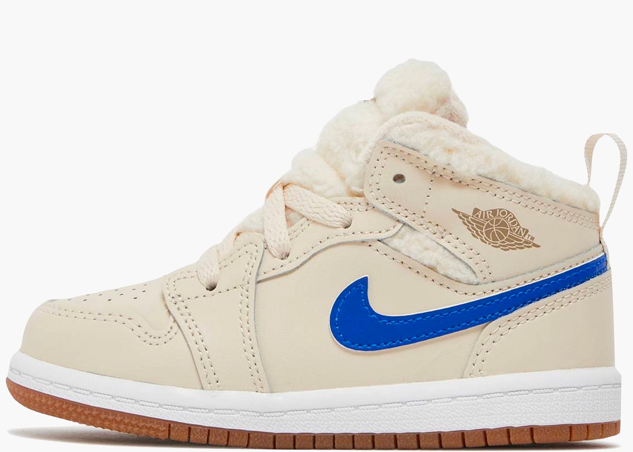 Nike Air Jordan 1 Mid Fleece Pearl White (TD) Hype Clothinga Limited Edition