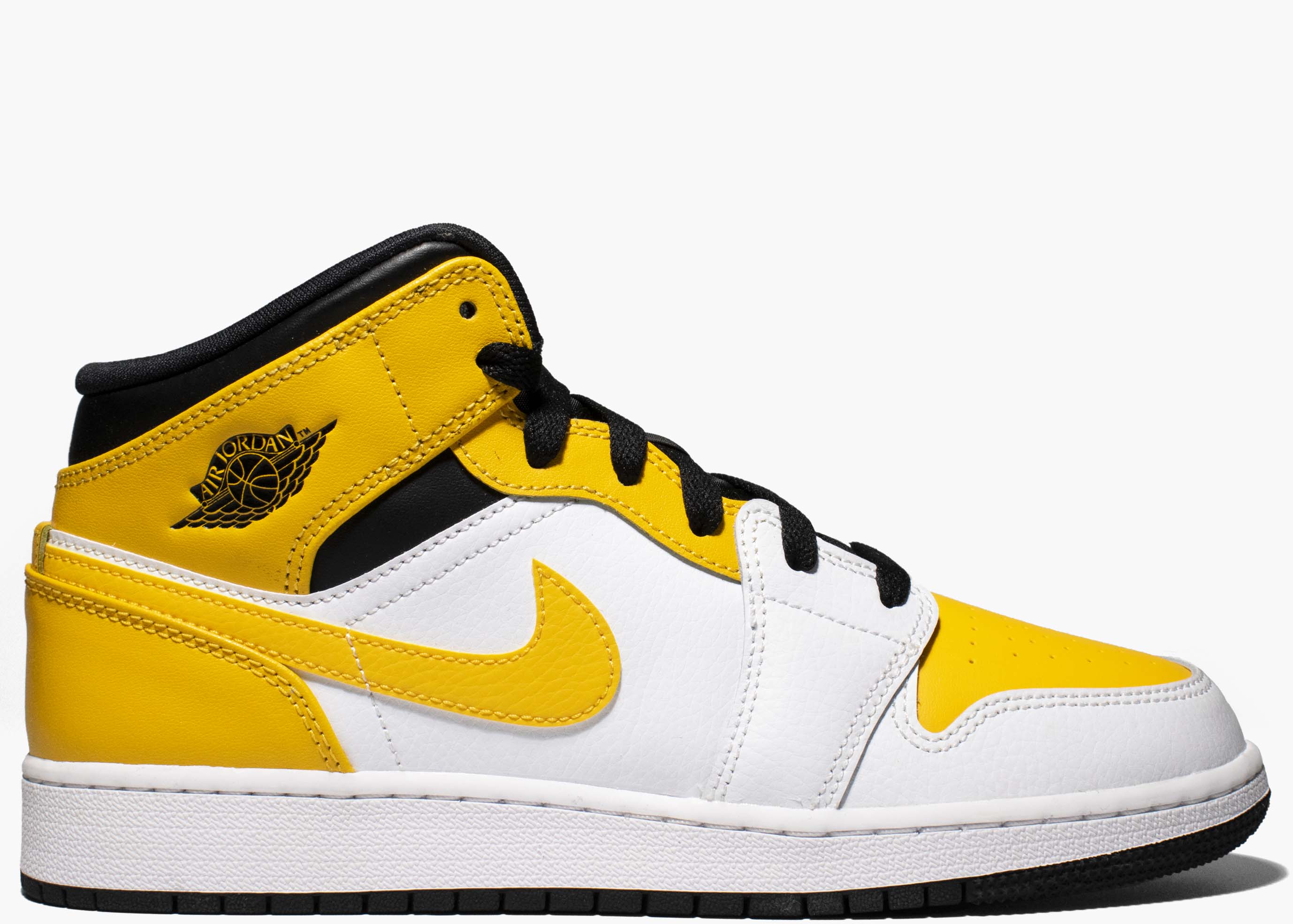 Nike Air Jordan 1 Mid GS University Gold 554725-170 Hype Clothinga Limited Edition