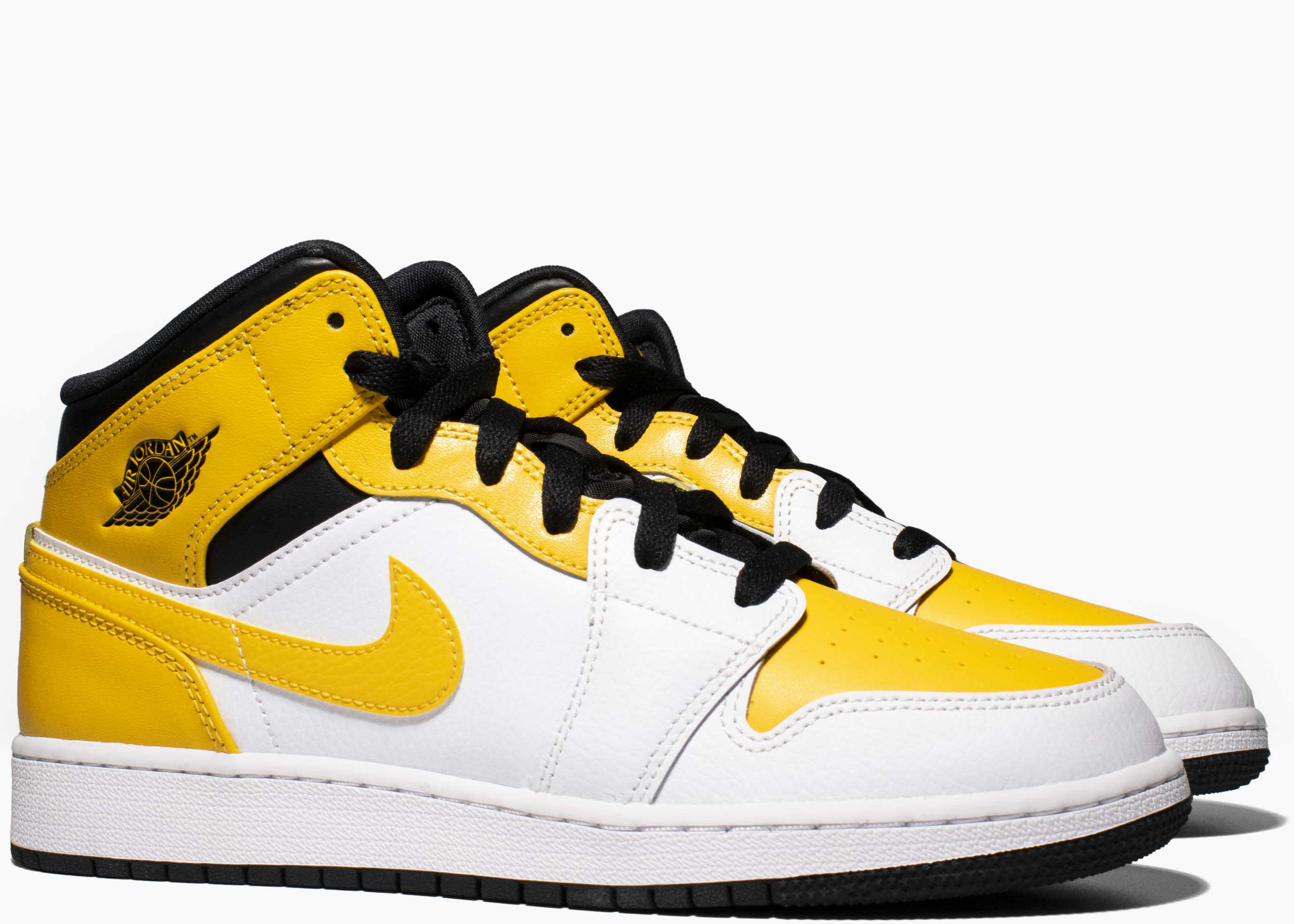 Nike Air Jordan 1 Mid GS University Gold 554725-170 Hype Clothinga Limited Edition