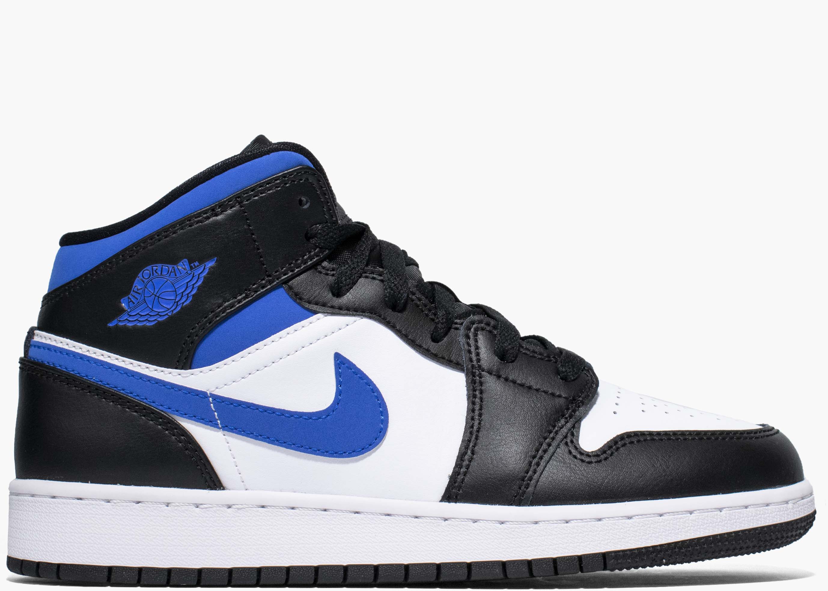 Nike Air Jordan 1 Mid (GS) White Black Royal 554725-140 Hype Clothinga Limited Edition